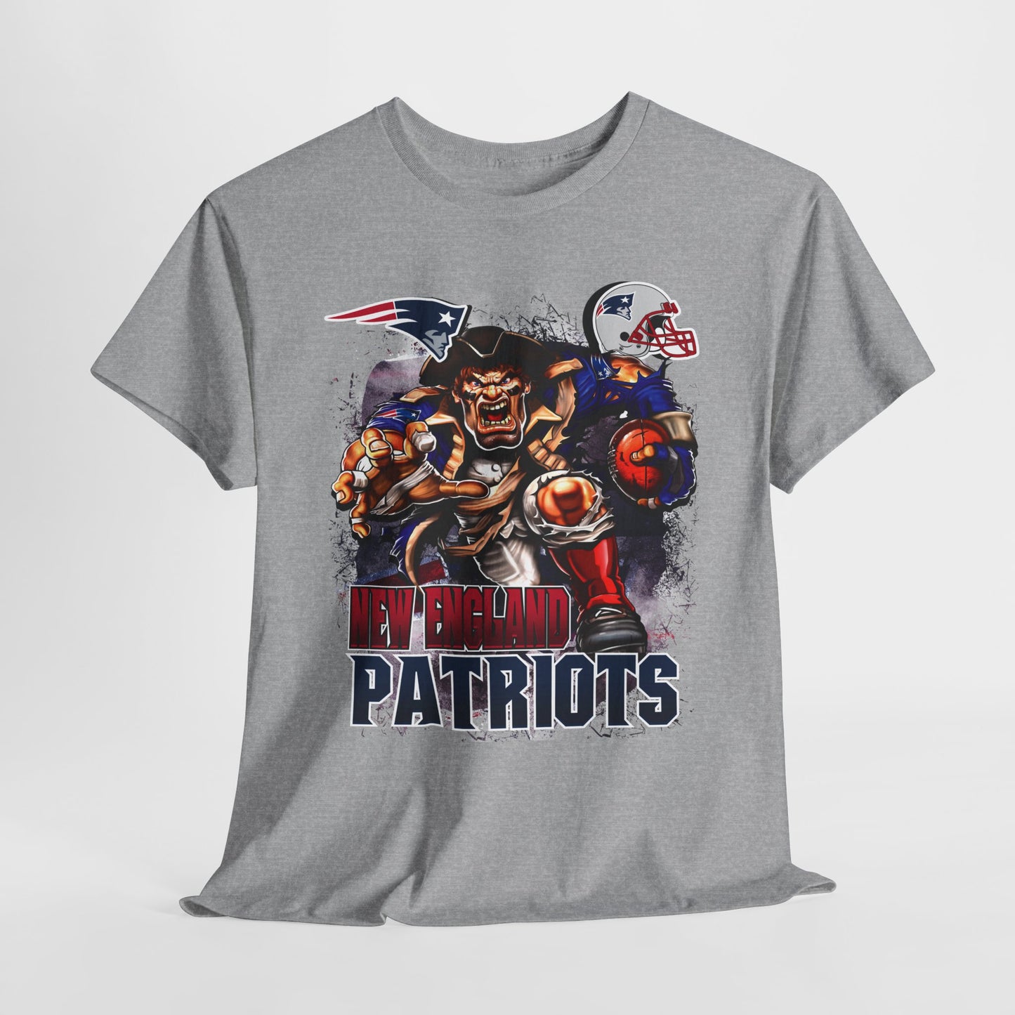 Sports Mascot New England Patriots Unisex Heavy Tee
