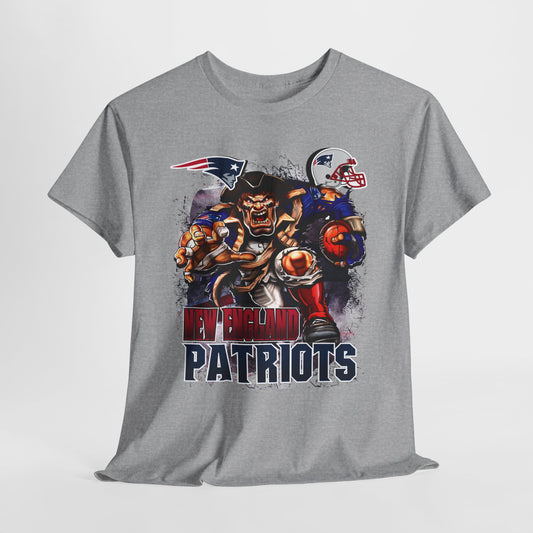 Sports Mascot New England Patriots Unisex Heavy Tee