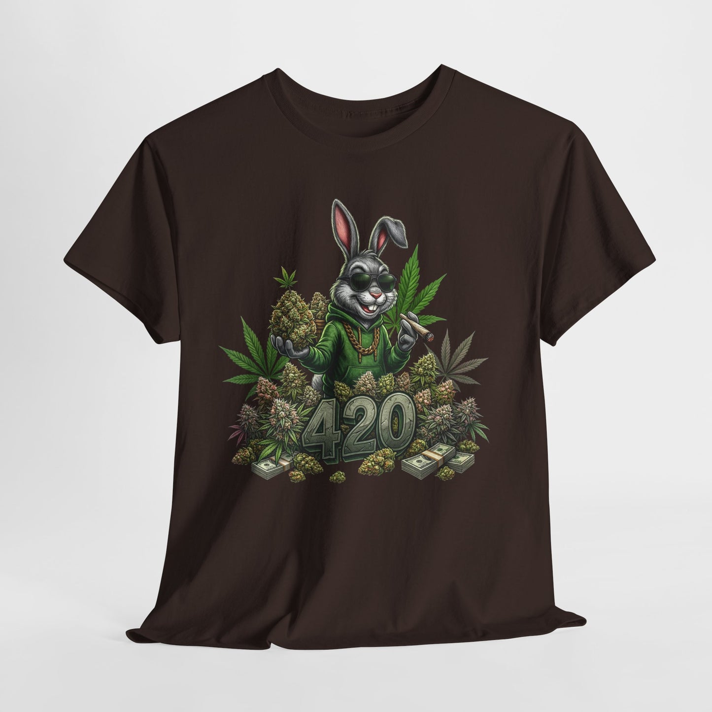 420 Cool Bunny #1 Unisex Heavy Cotton Tee - 312tshirts 2