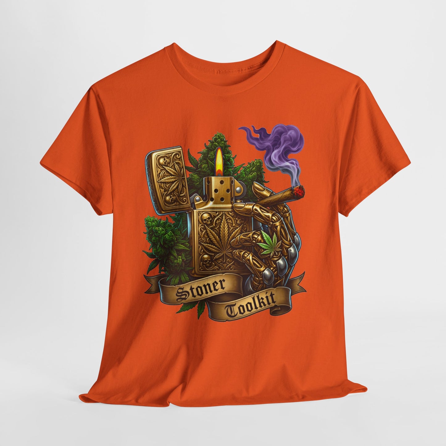 420 Vintage Lighter #1 Unisex Heavy Cotton Tee - 312tshirts 2