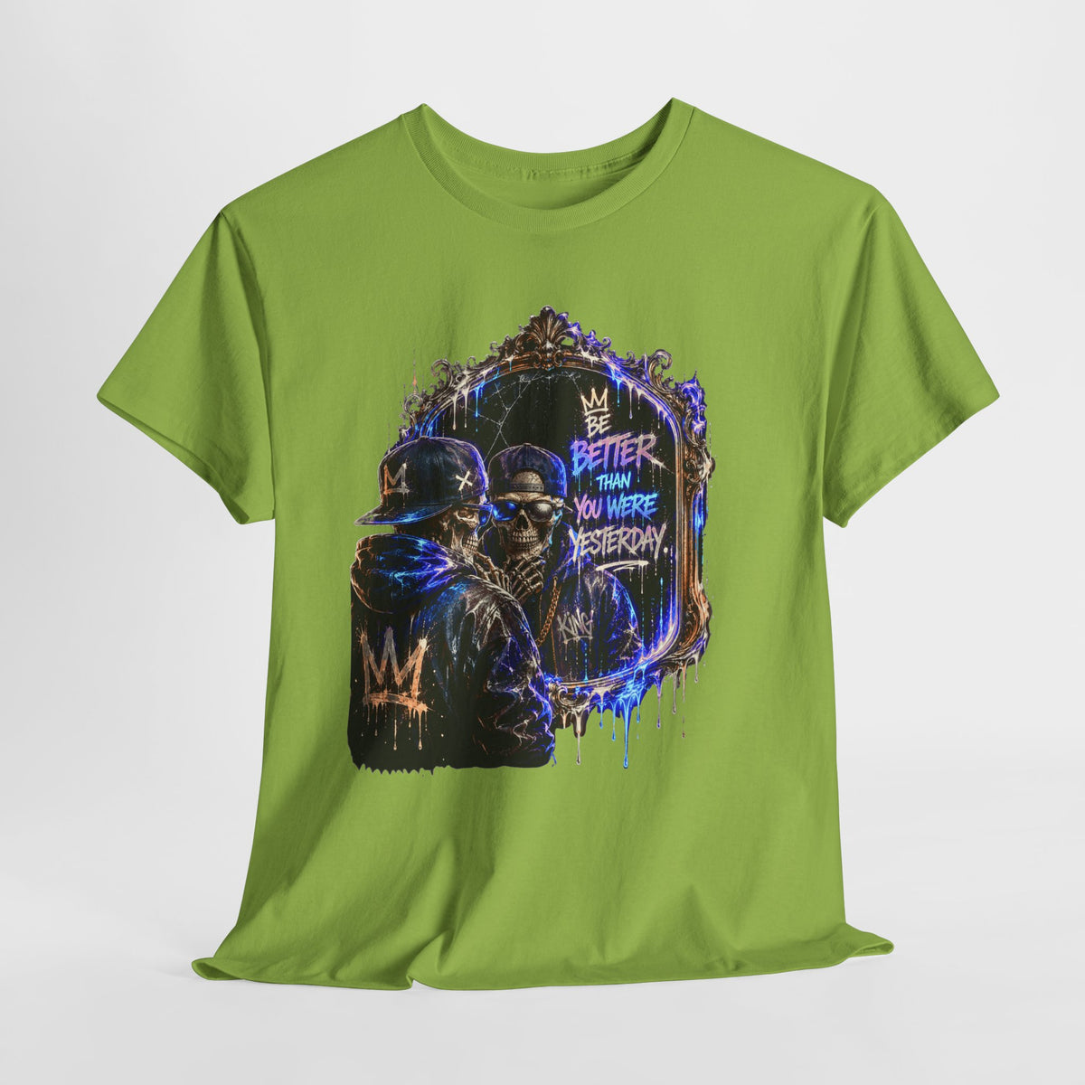 Mirror Skelton Man #1 Unisex Heavy Cotton Tee