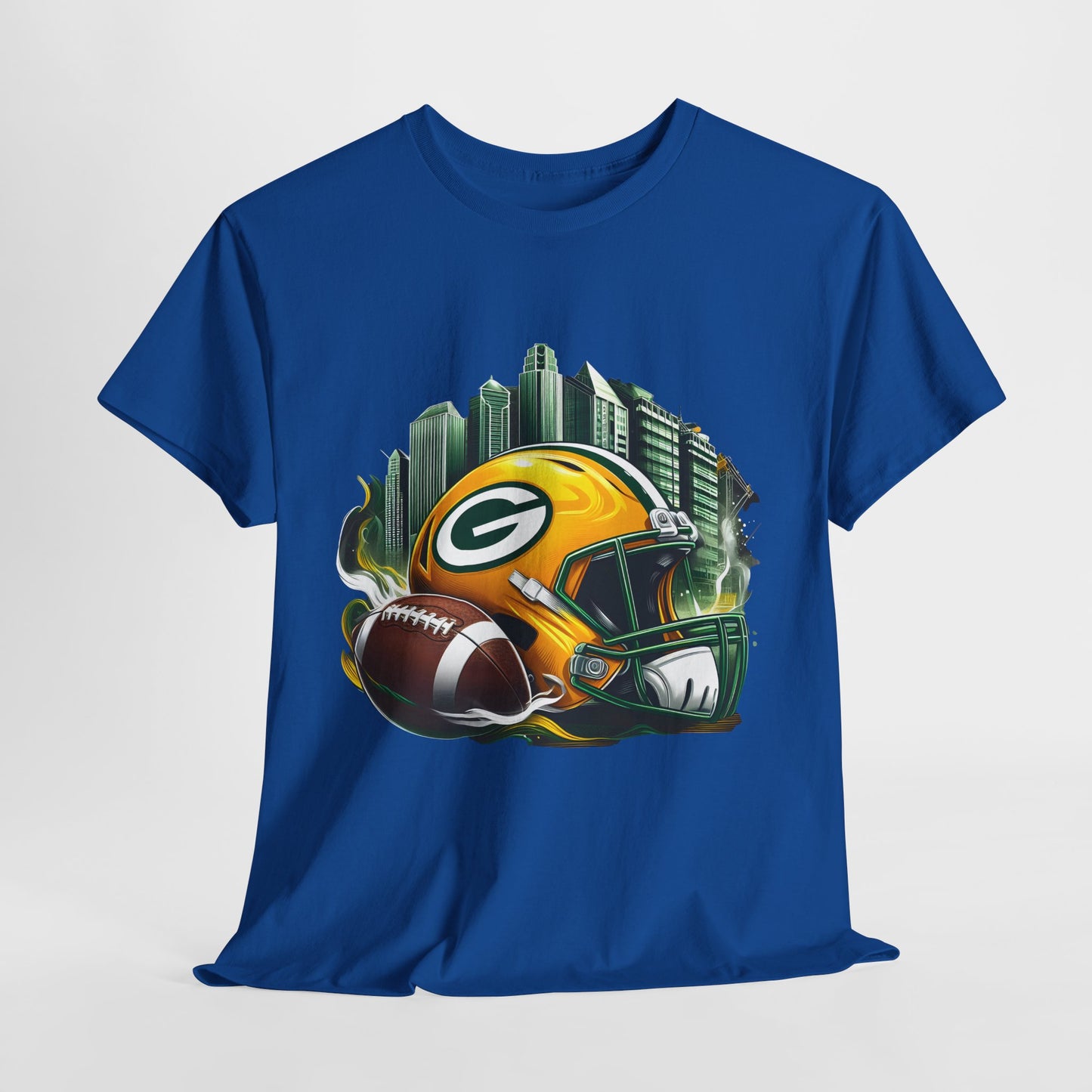 Sports Packers Football Helmet #1 Unisex Heavy Cotton Tee