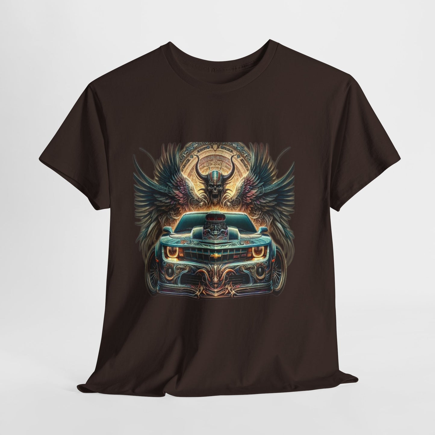 Car & Wings Graphic Unisex Heavy Cotton Tee