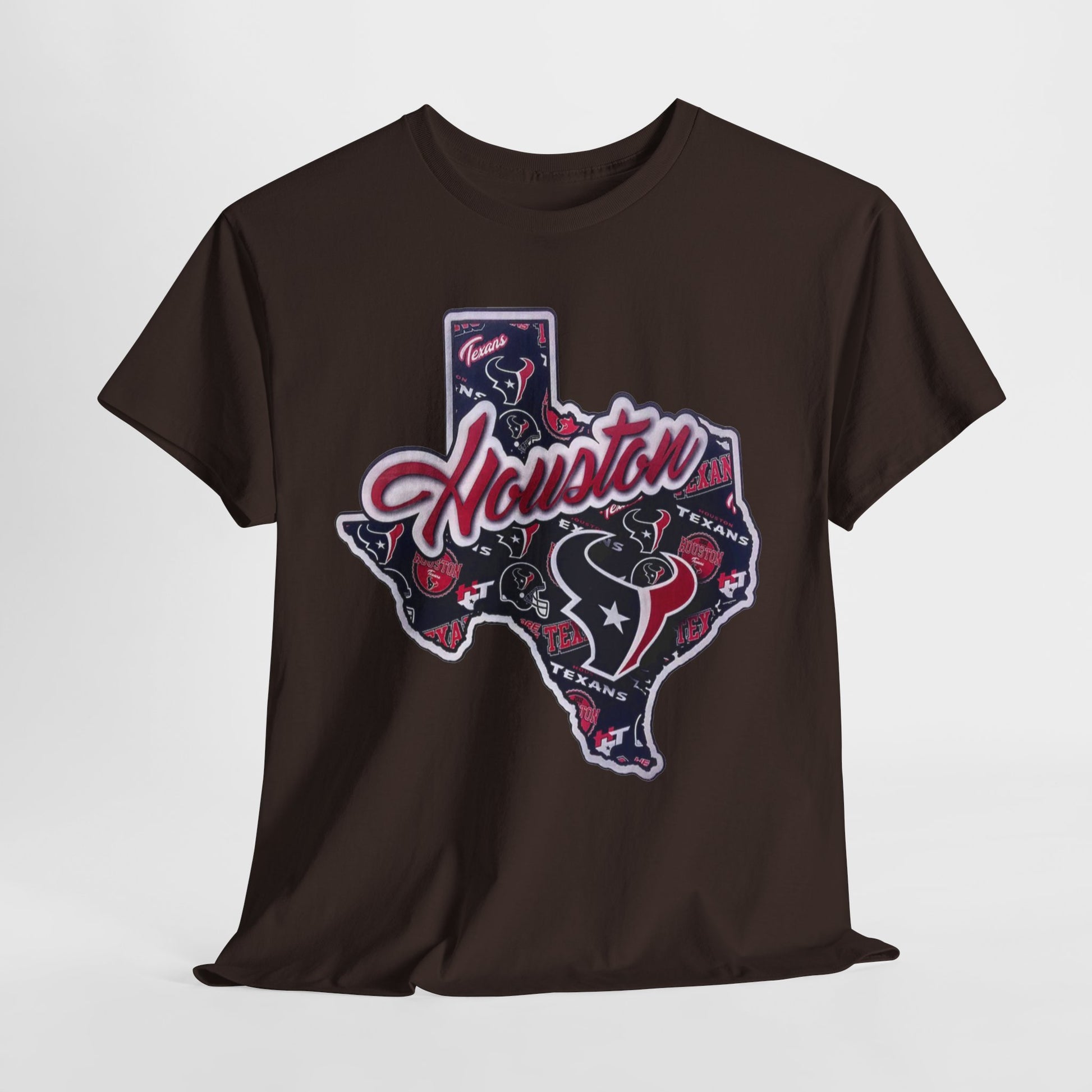 Sports Houston Texans State Logo #1 Unisex Heavy Cotton Tee - 312tshirts 2