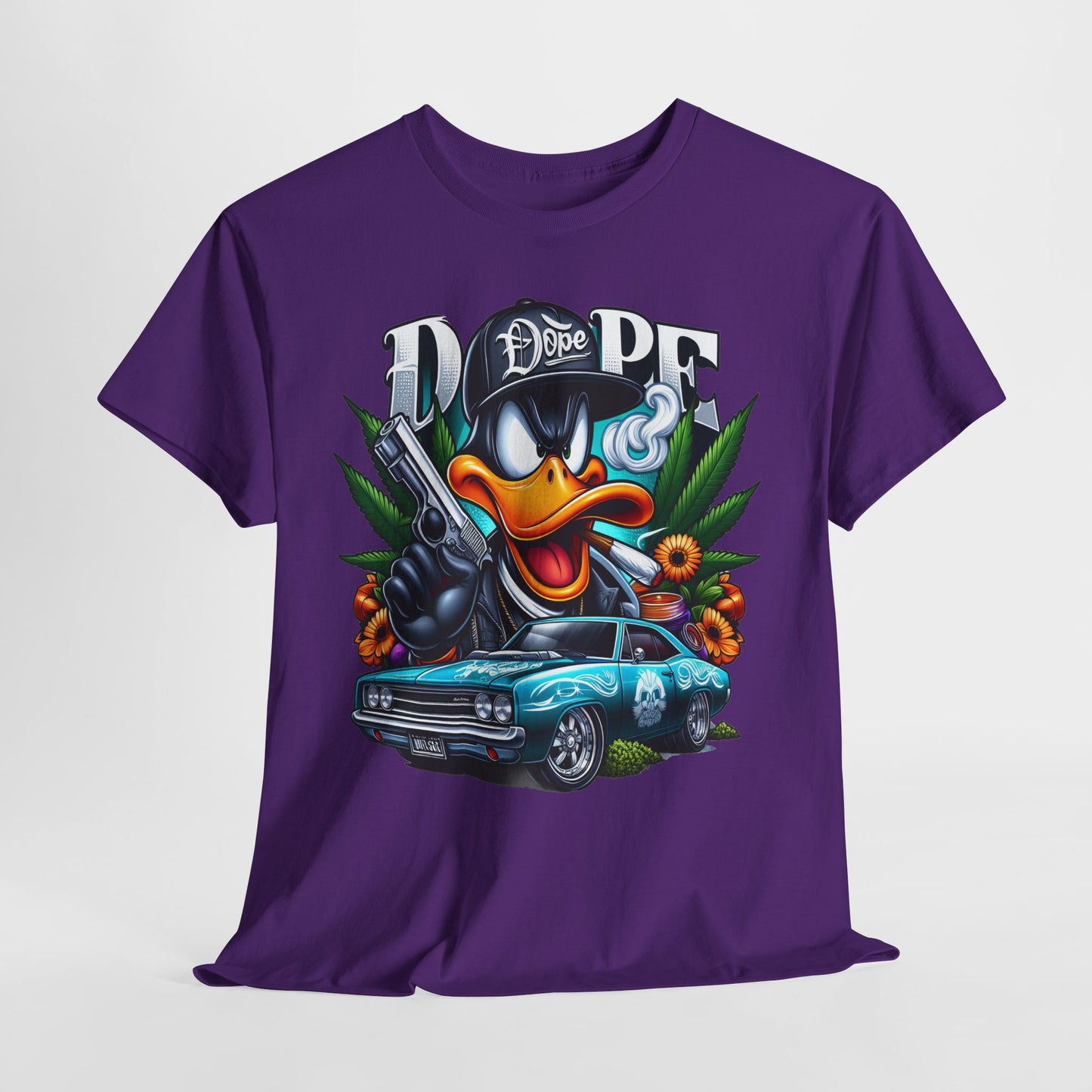 420 Dope Vibes Gangsta Duck #4 Unisex Heavy Cotton Tee - 312tshirts 2