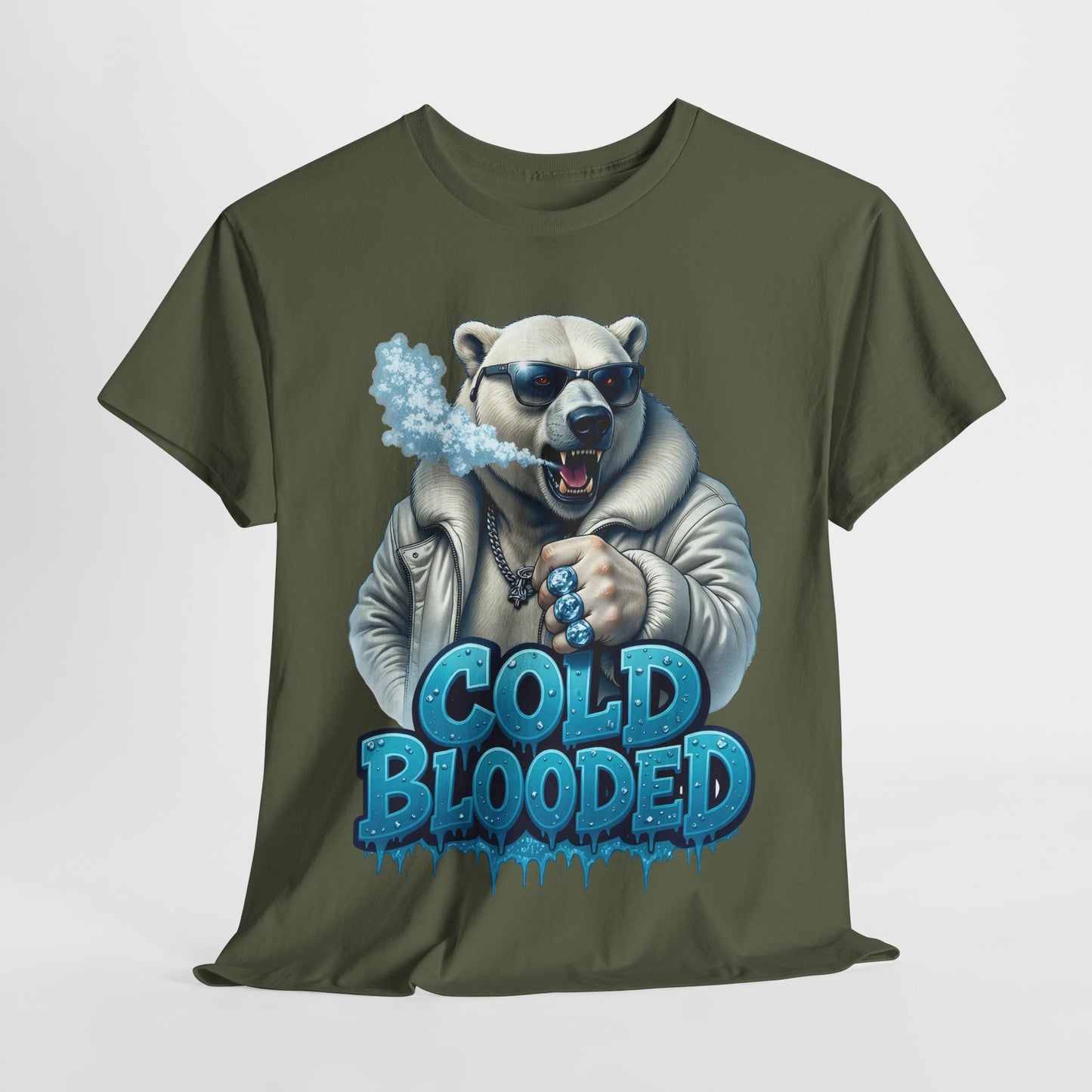Cold Blooded Polar Bear #1 Unisex Heavy Cotton Tee