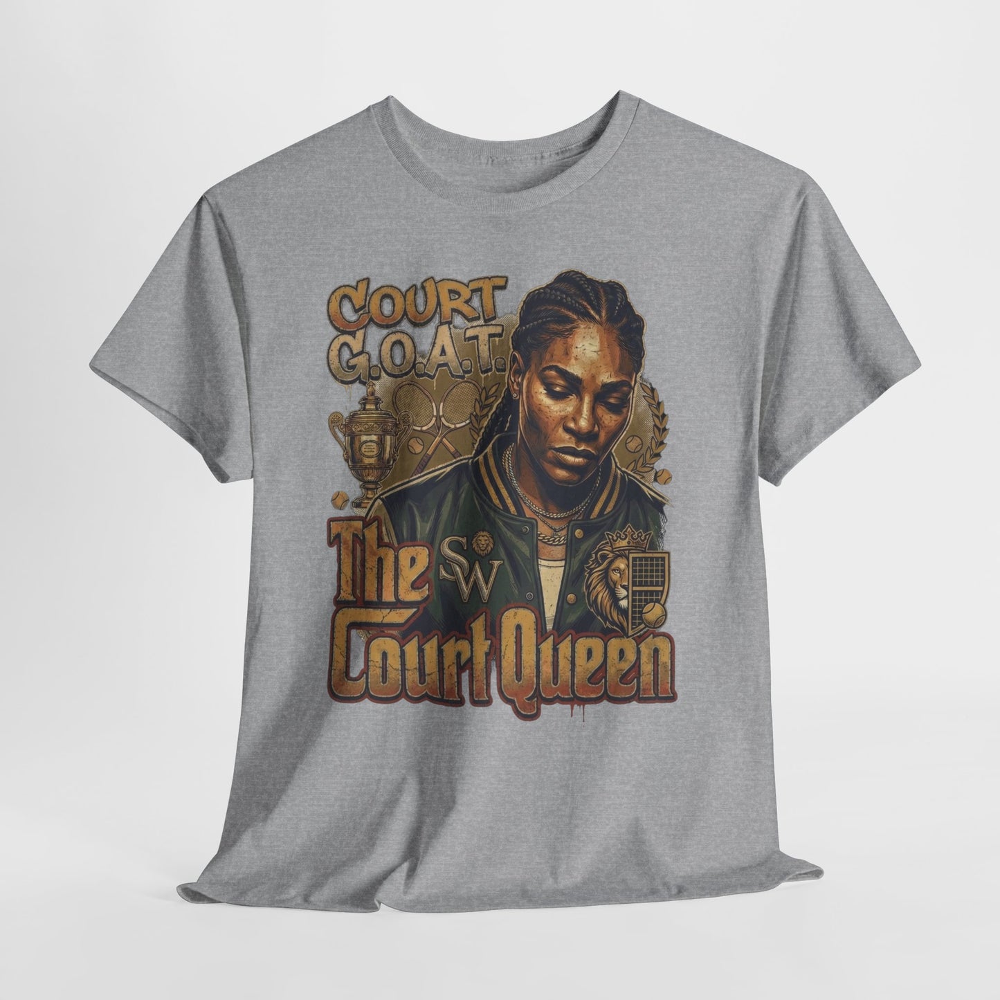 The Court Queen "G.O.A.T." #1 Unisex Heavy Cotton Tee - 312tshirts 2
