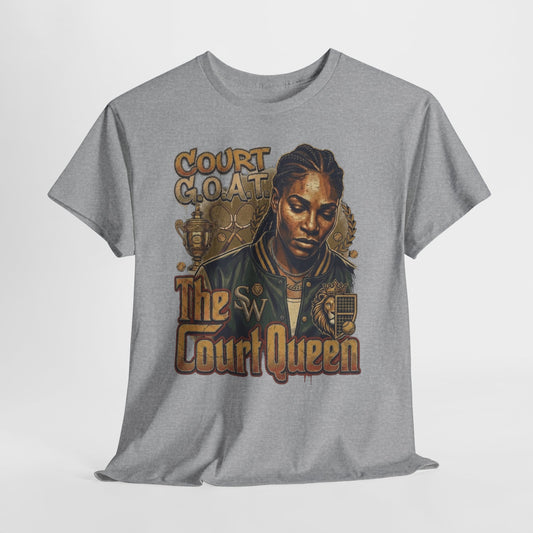 The Court Queen "G.O.A.T." #1 Unisex Heavy Cotton Tee - 312tshirts 2