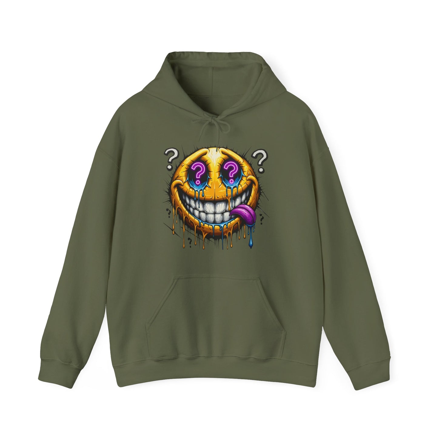 Creepy Neon Emoji #9 Unisex Heavy Sweatshirt Hoodie