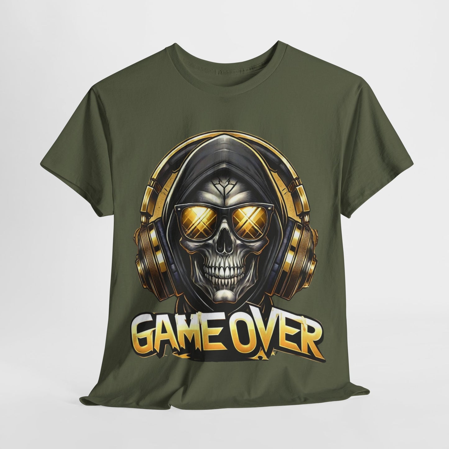 Game Over Skull #1 Unisex Heavy Cotton Tee - 312tshirts 2