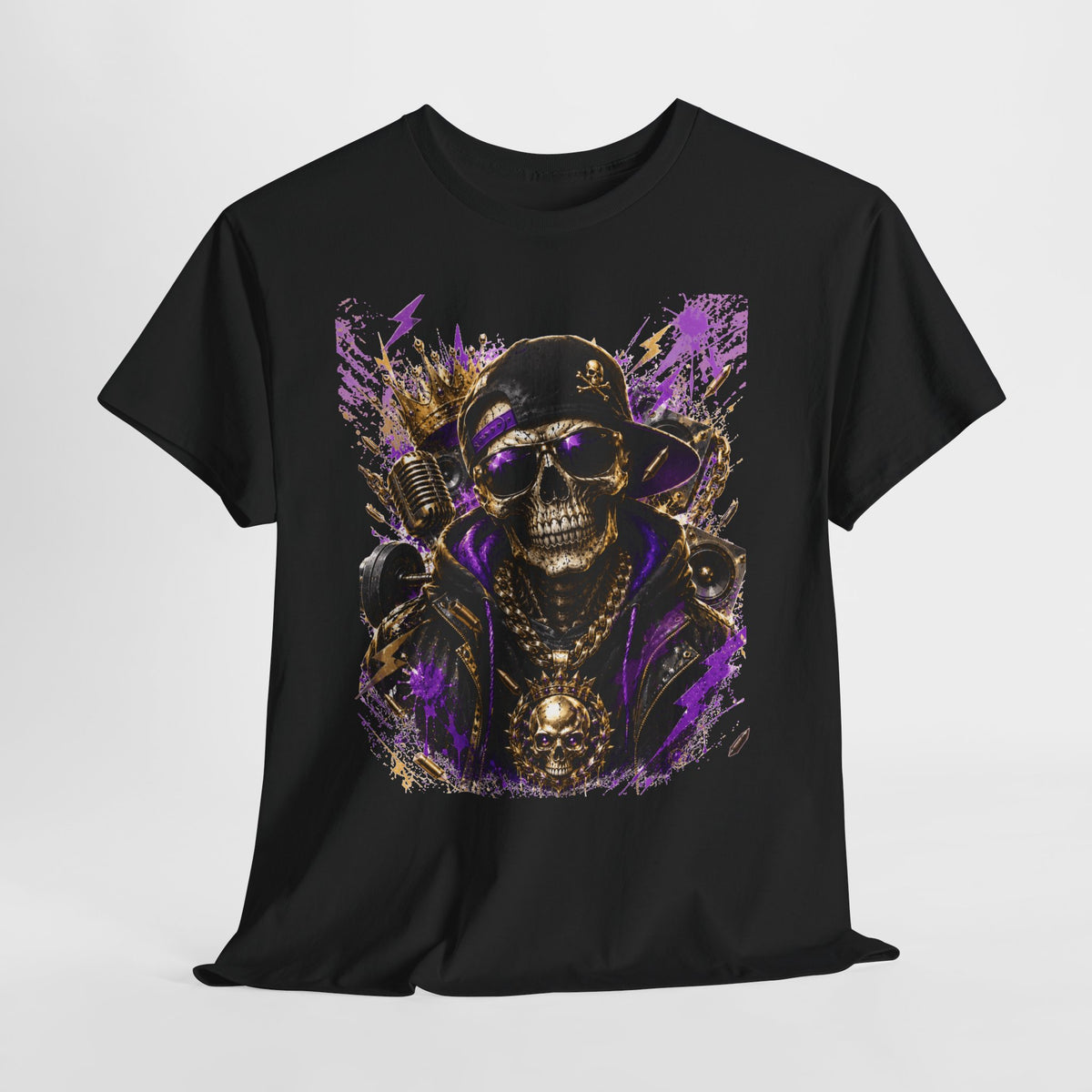 Hip-Hop Skeleton Man #1 Unisex Heavy Cotton Tee