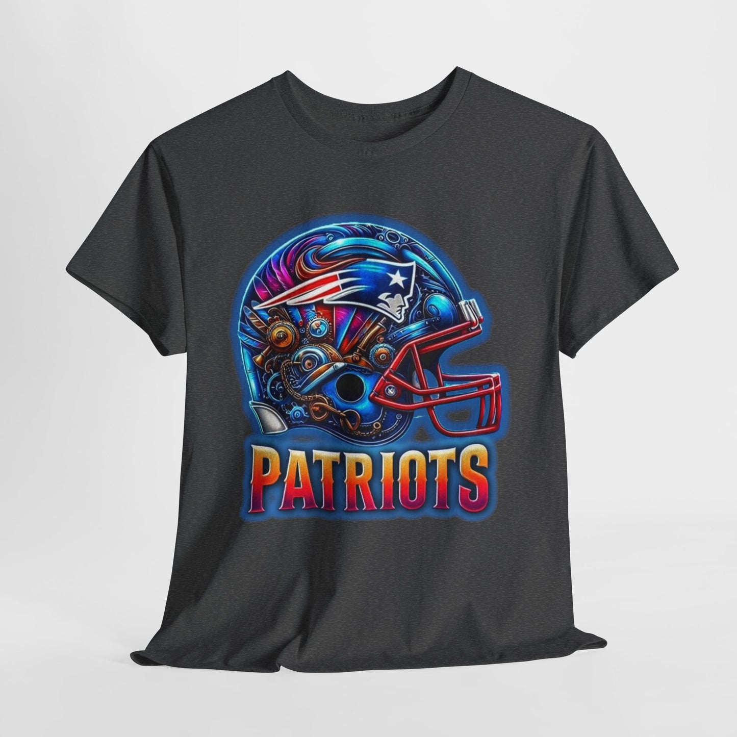 Sports Patriots Football Helmet #2 Unisex Heavy Cotton Tee