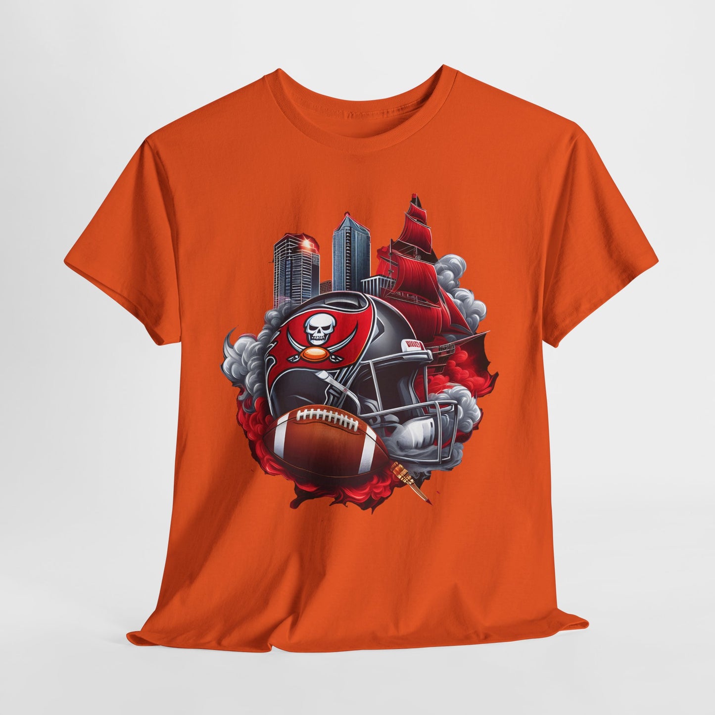 Sports Buccaneers Football Helmet #1 Unisex Heavy Cotton Tee