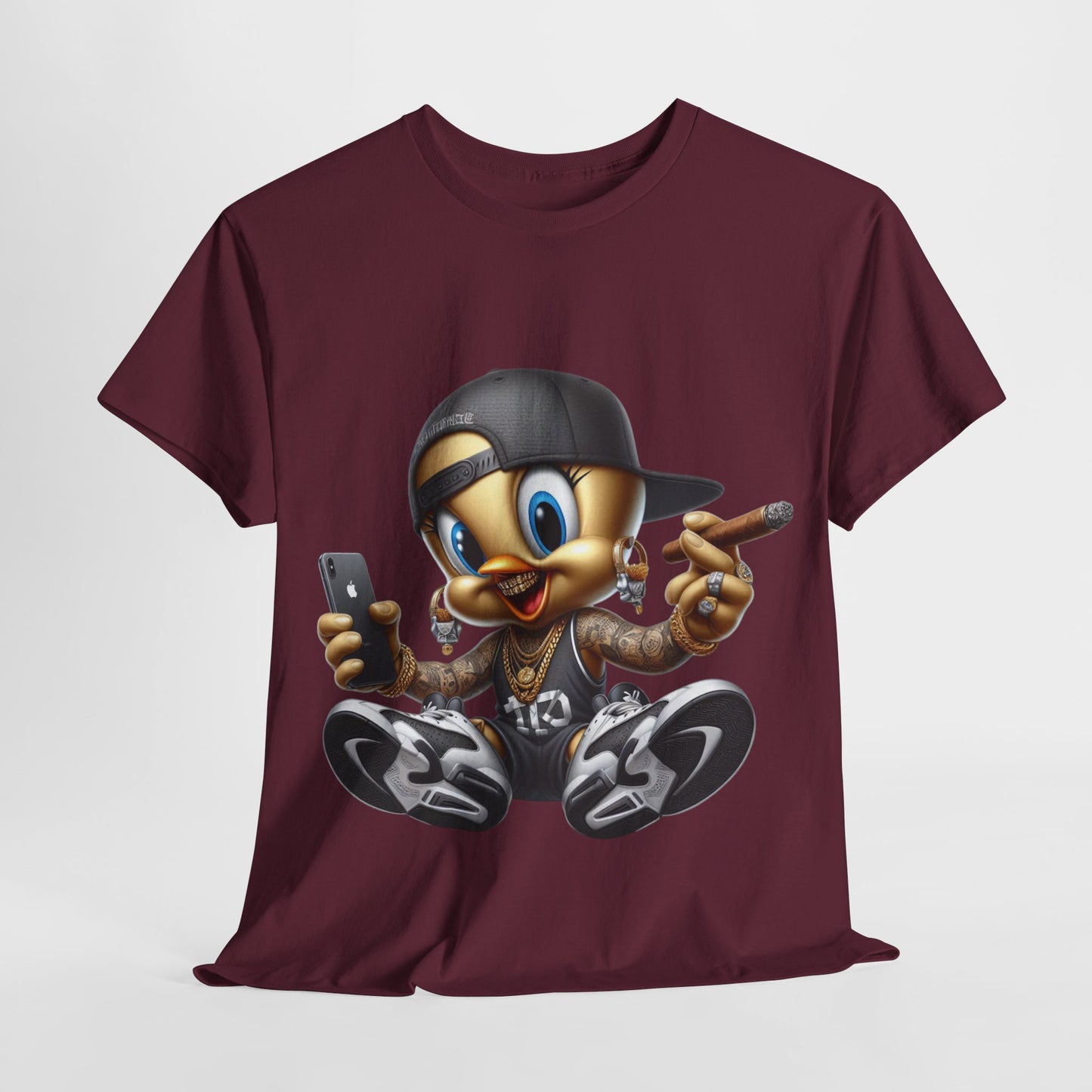 Gangsta Yellow Bird #1 Unisex Heavy Cotton Tee