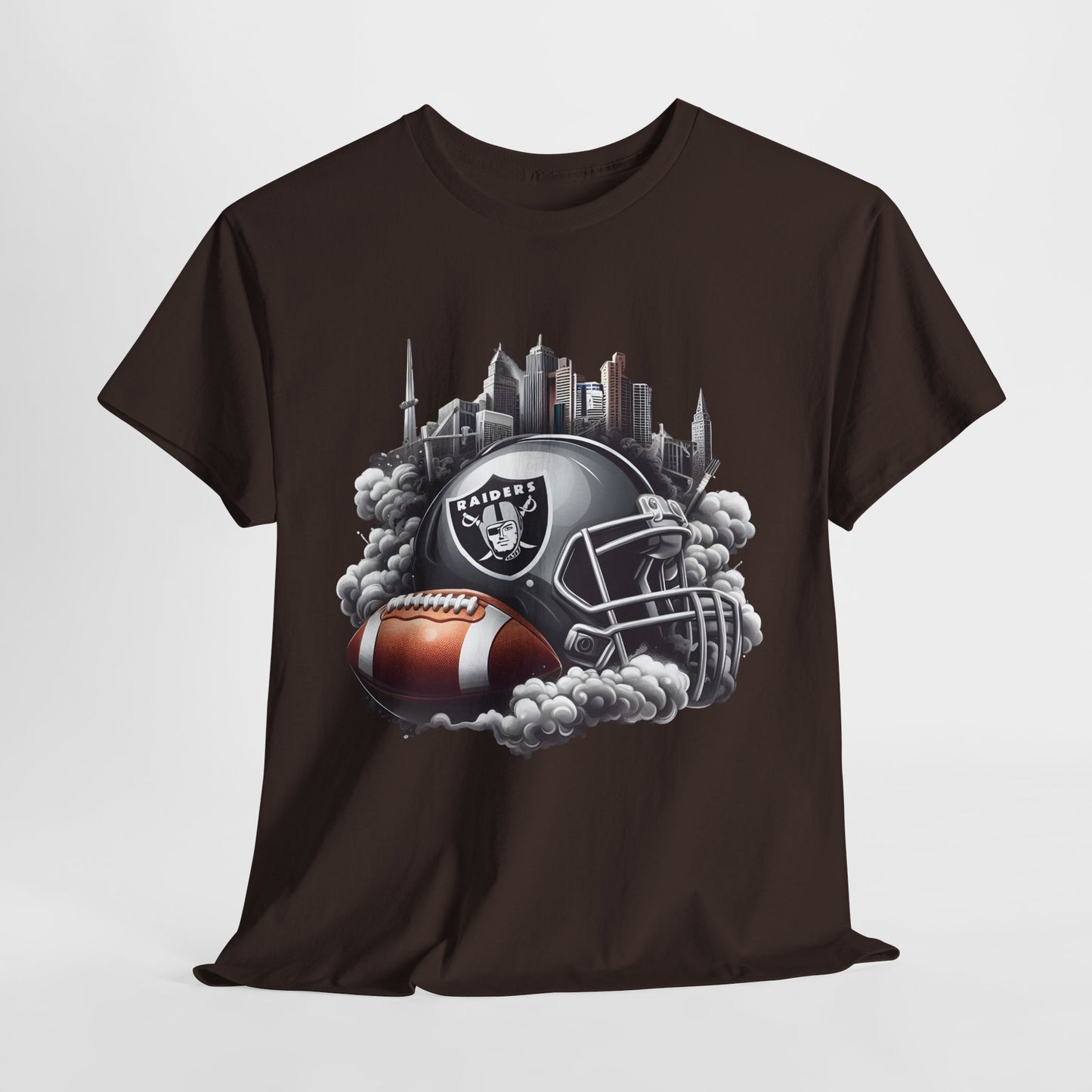 Sports Raiders Football Helmet #1 Unisex Heavy Cotton Tee