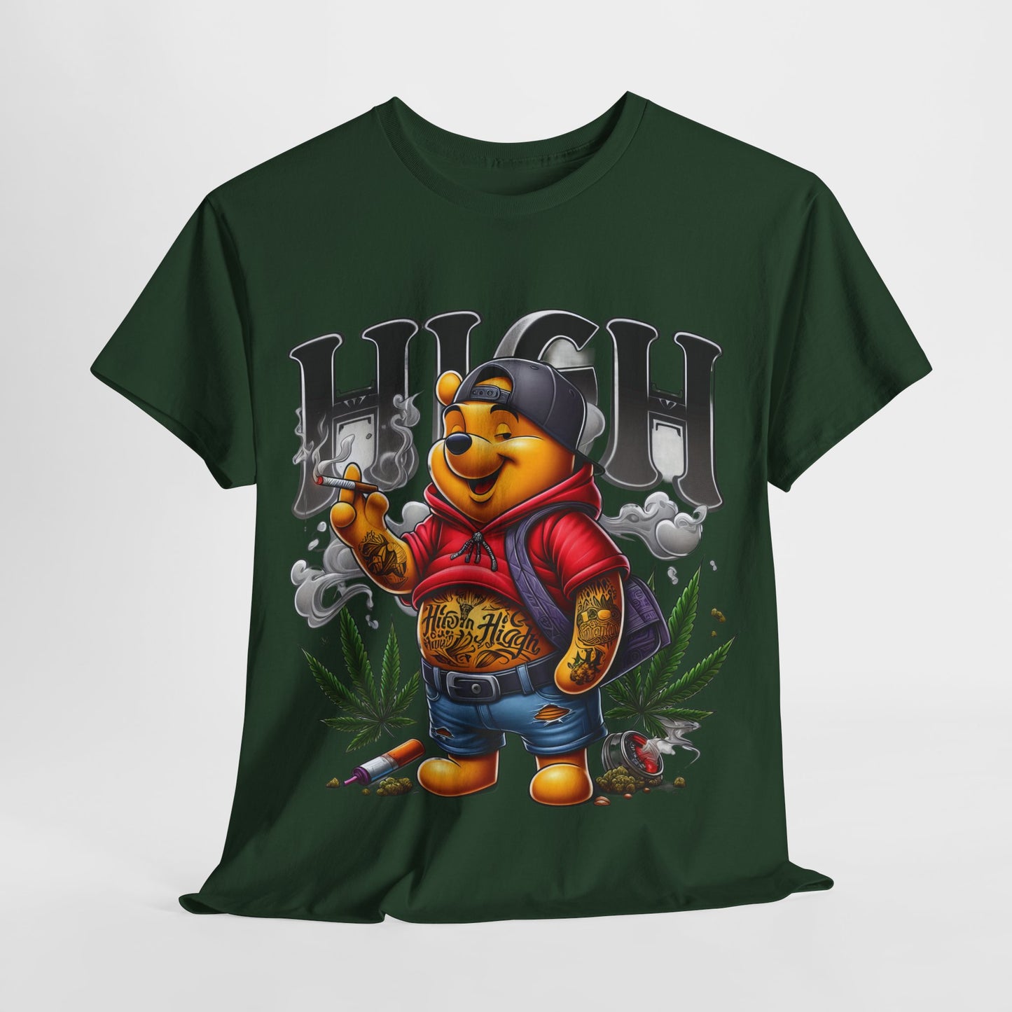 420 Dope Vibes Cool Bear #3 Unisex Heavy Cotton Tee