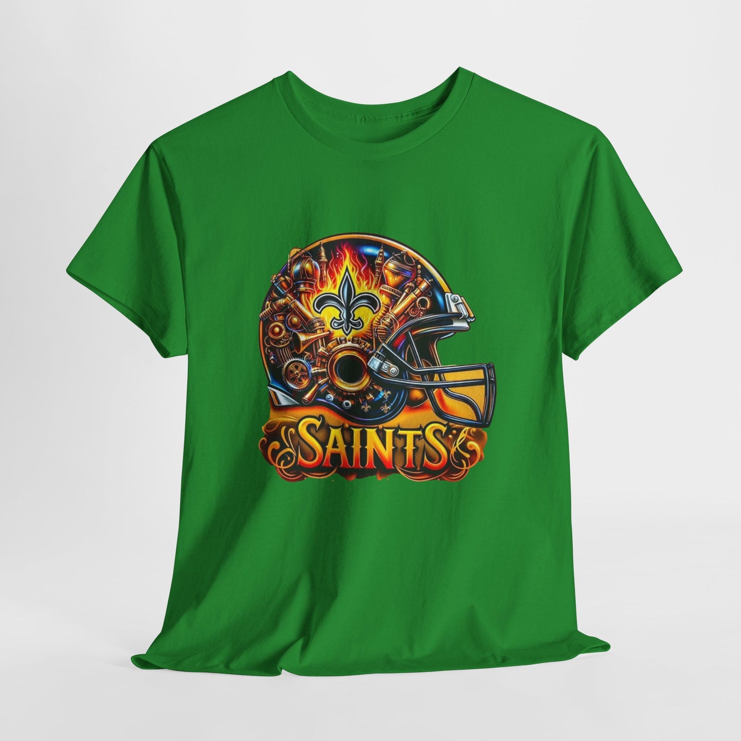 Sports Saints Football Helmet #2 Unisex Heavy Cotton Tee
