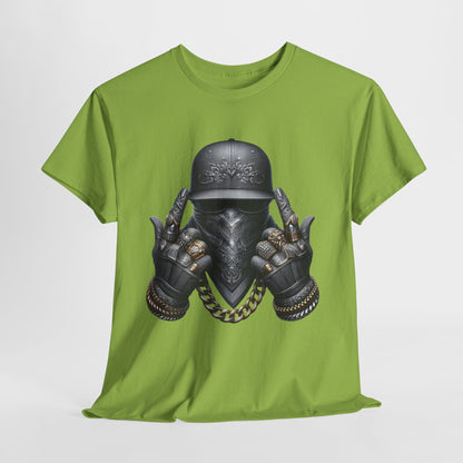 Silver Face Gangster Bling #6 Unisex Heavy Cotton Tee - 312tshirts 2