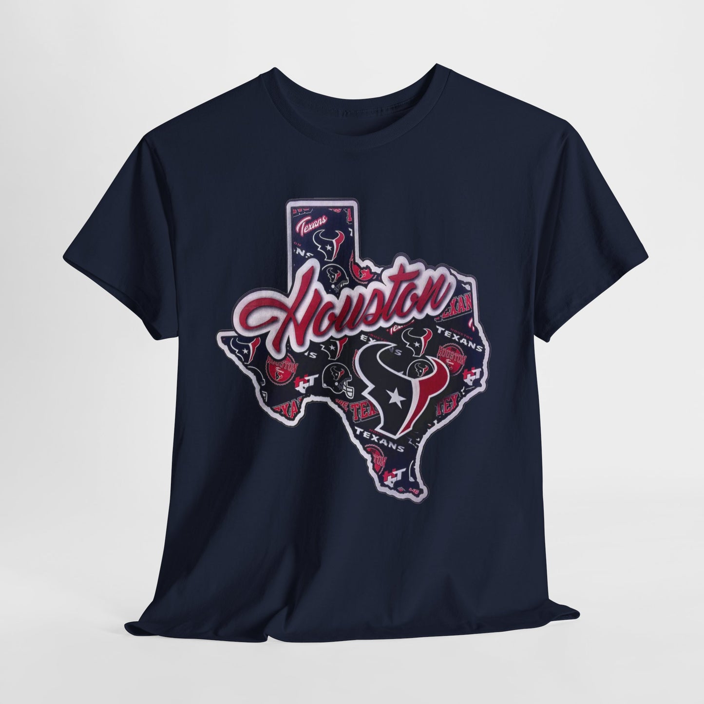 Sports Houston Football Logo Unisex Heavy Cotton Tee