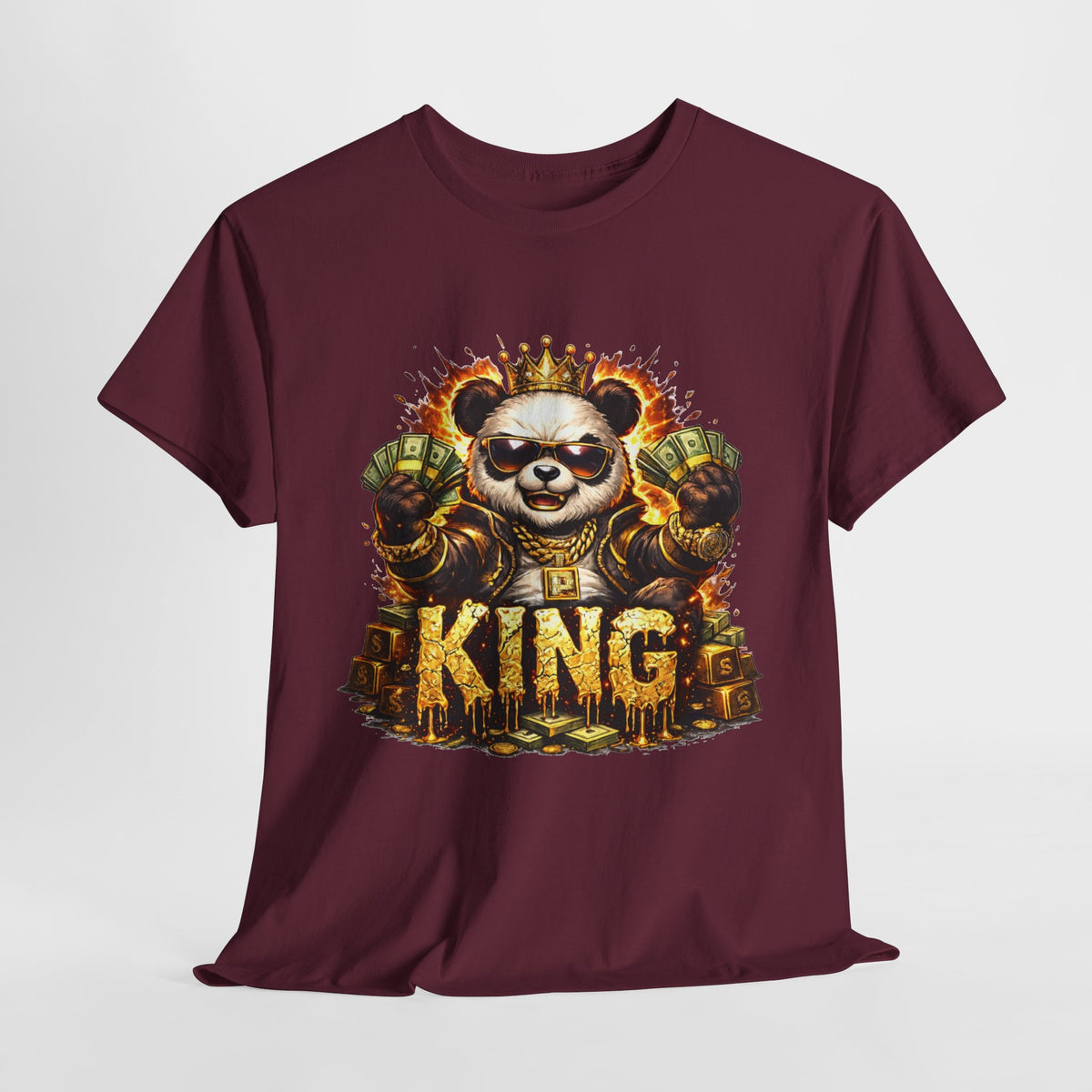 King Panda T-Shirt – Graphic Royalty Panda Tee - 312tshirts 2