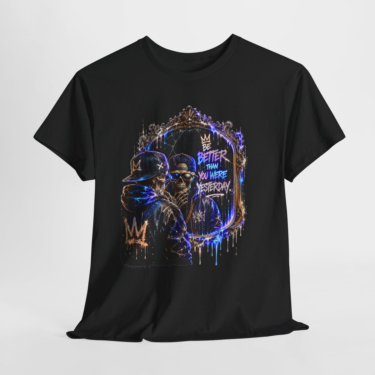 Mirror Skelton Man #1 Unisex Heavy Cotton Tee