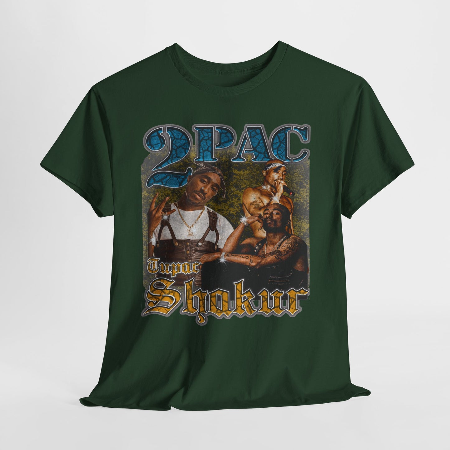 Pac 2 Hip-Hop Unisex Heavy Cotton Tee - 312tshirts 2