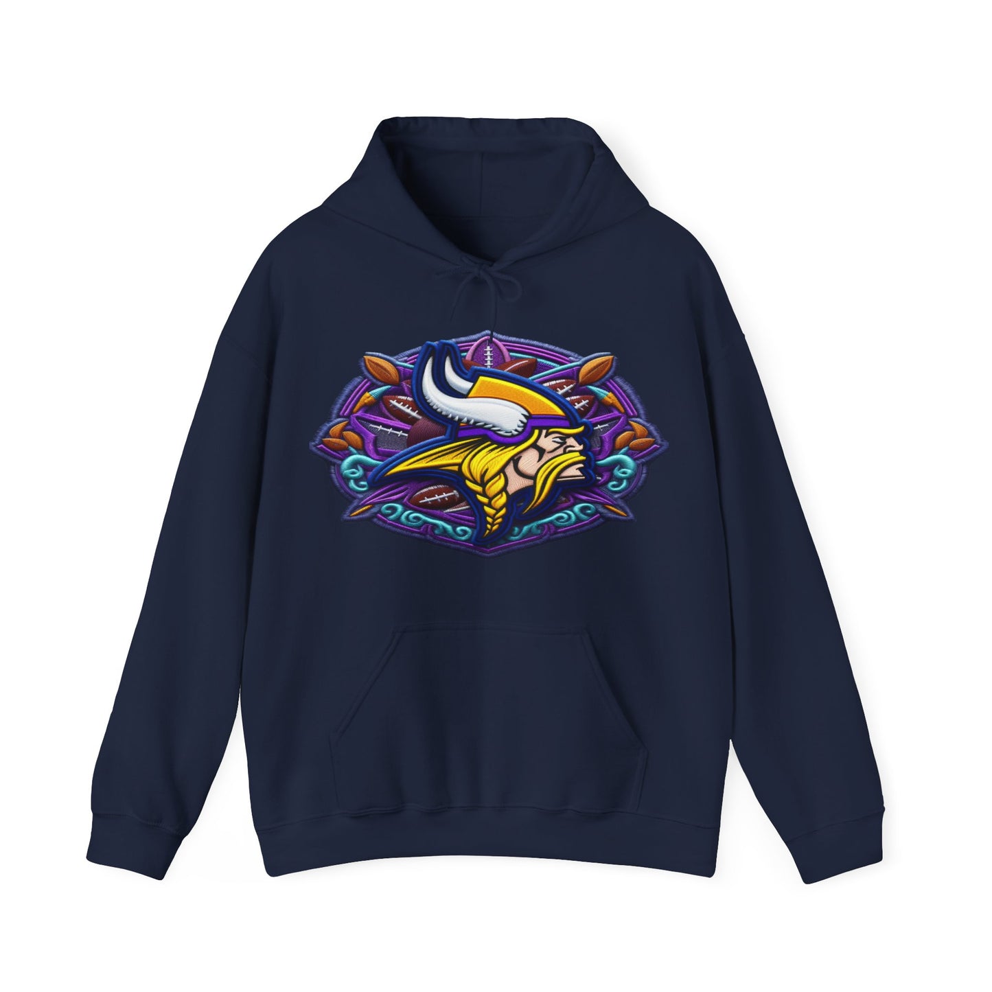 Sports Vikings Football Logo #1 Unisex Heavy Sweatshirt Hoodie