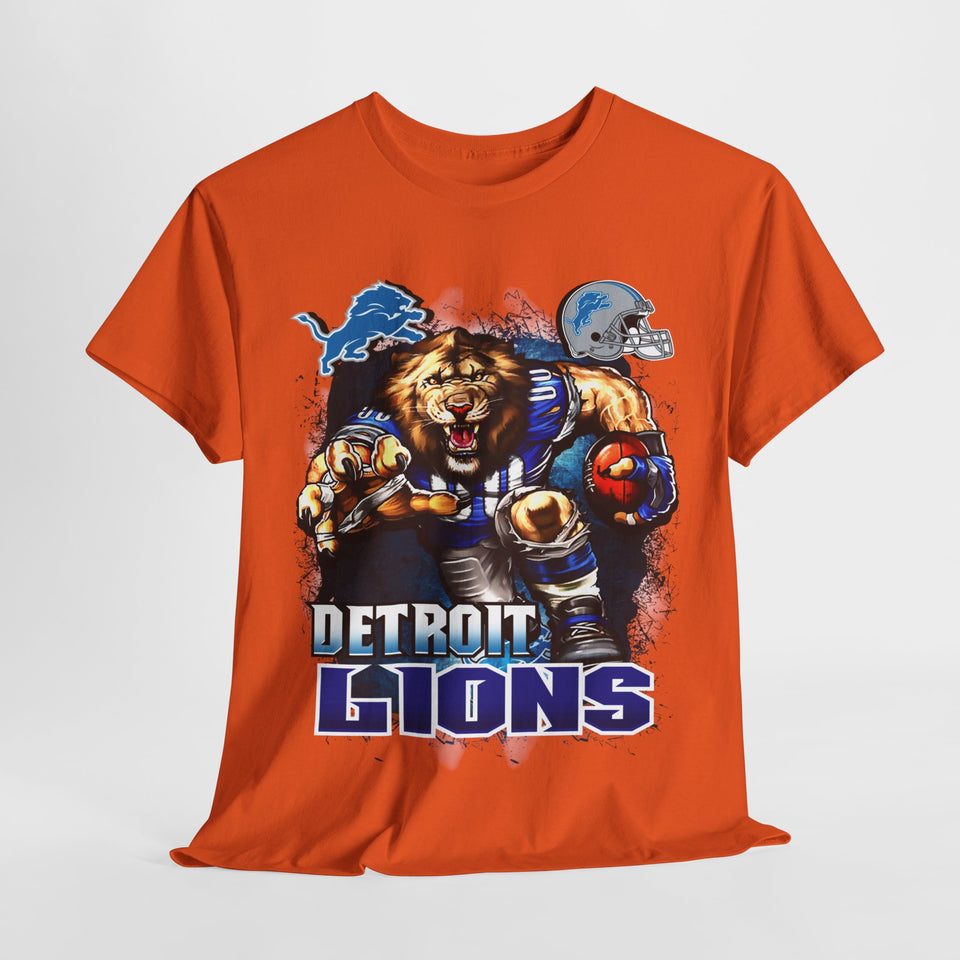 NFL Mascot Detroit Unisex Heavy Cotton Tee