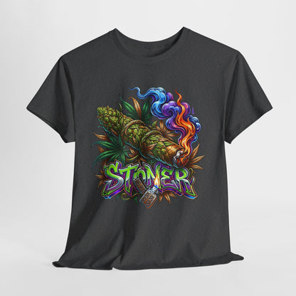 420 Psychedelic Blunt Unisex Heavy Cotton Tee - 312tshirts 2