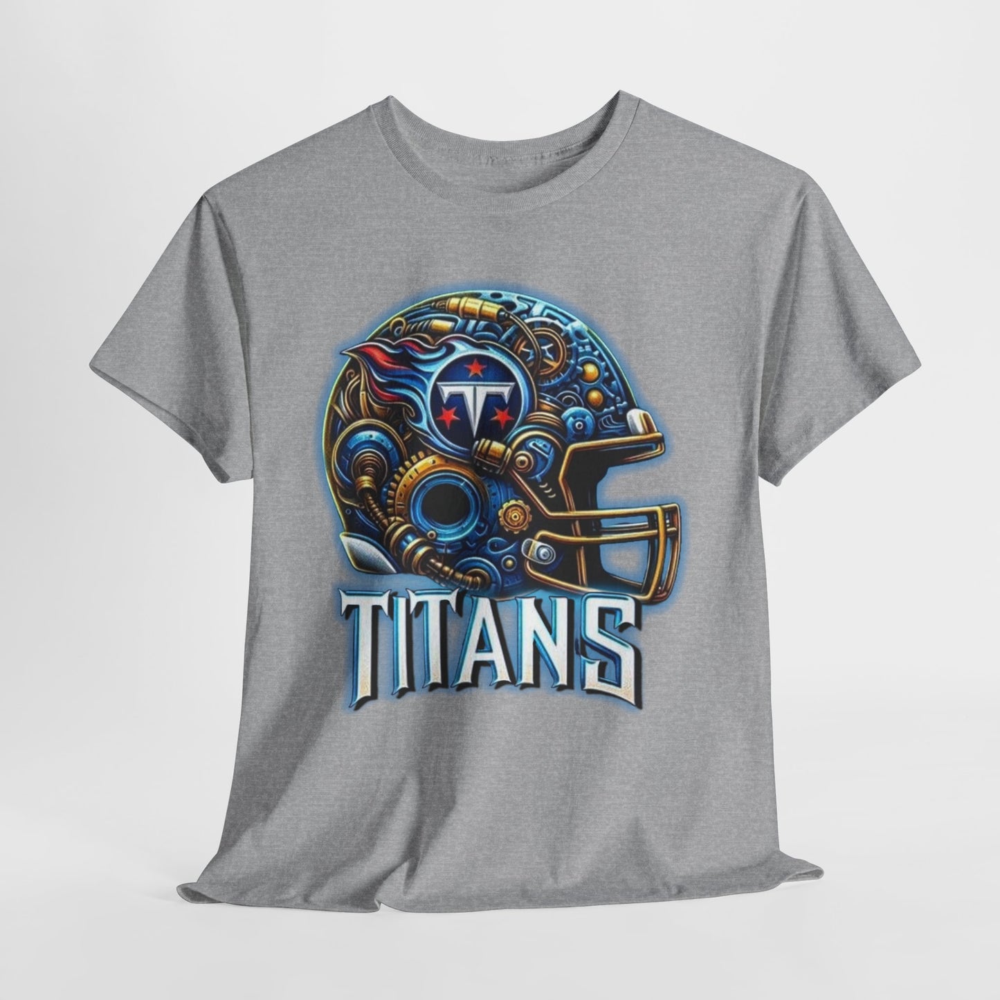 Sports Titans Football Helmet #2 Unisex Heavy Cotton Tee