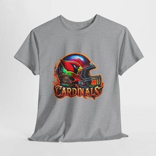 Sports Cardinals Football Helmet #2 Unisex Heavy Cotton Tee
