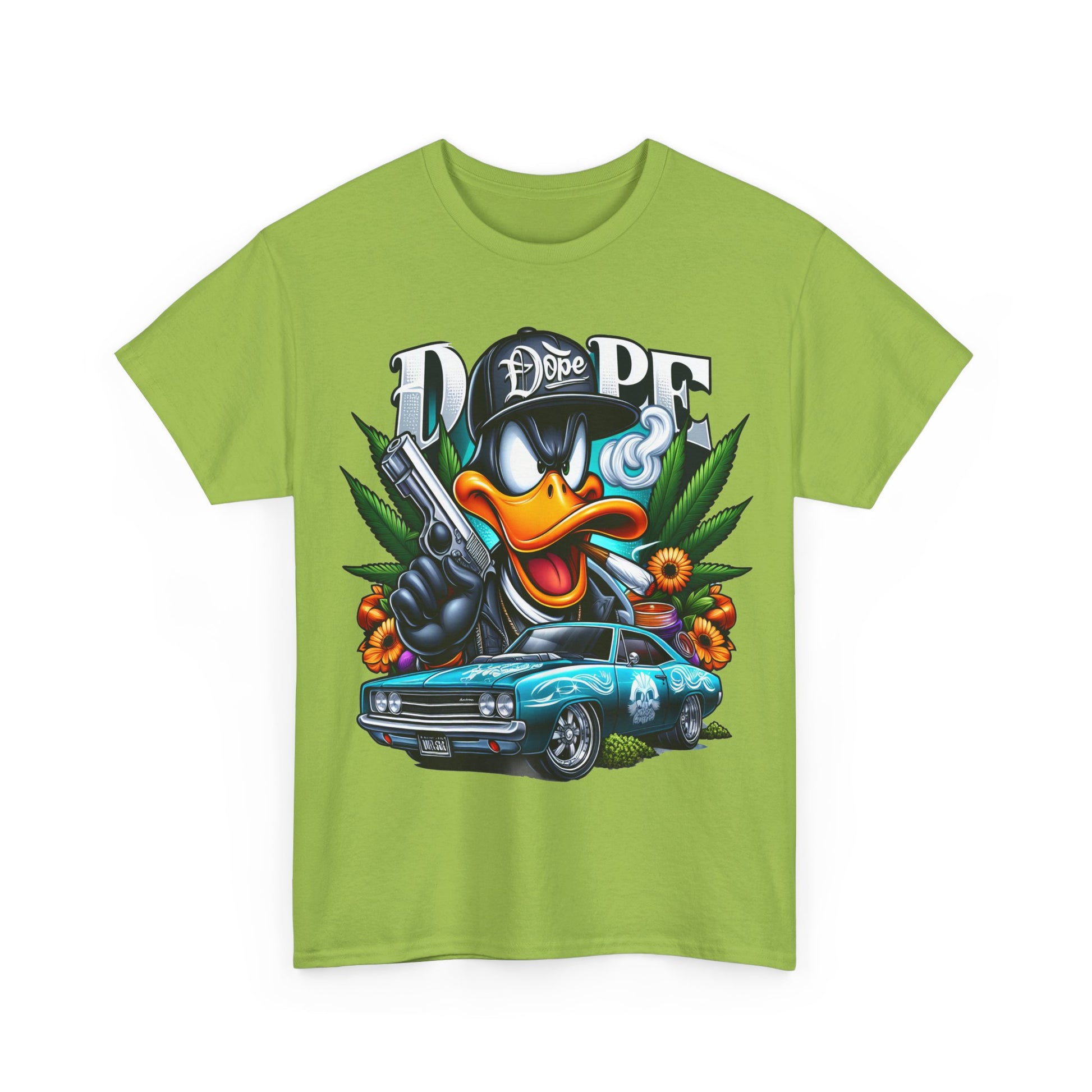 420 Dope Vibes Gangsta Duck #4 Unisex Heavy Cotton Tee - 312tshirts 2