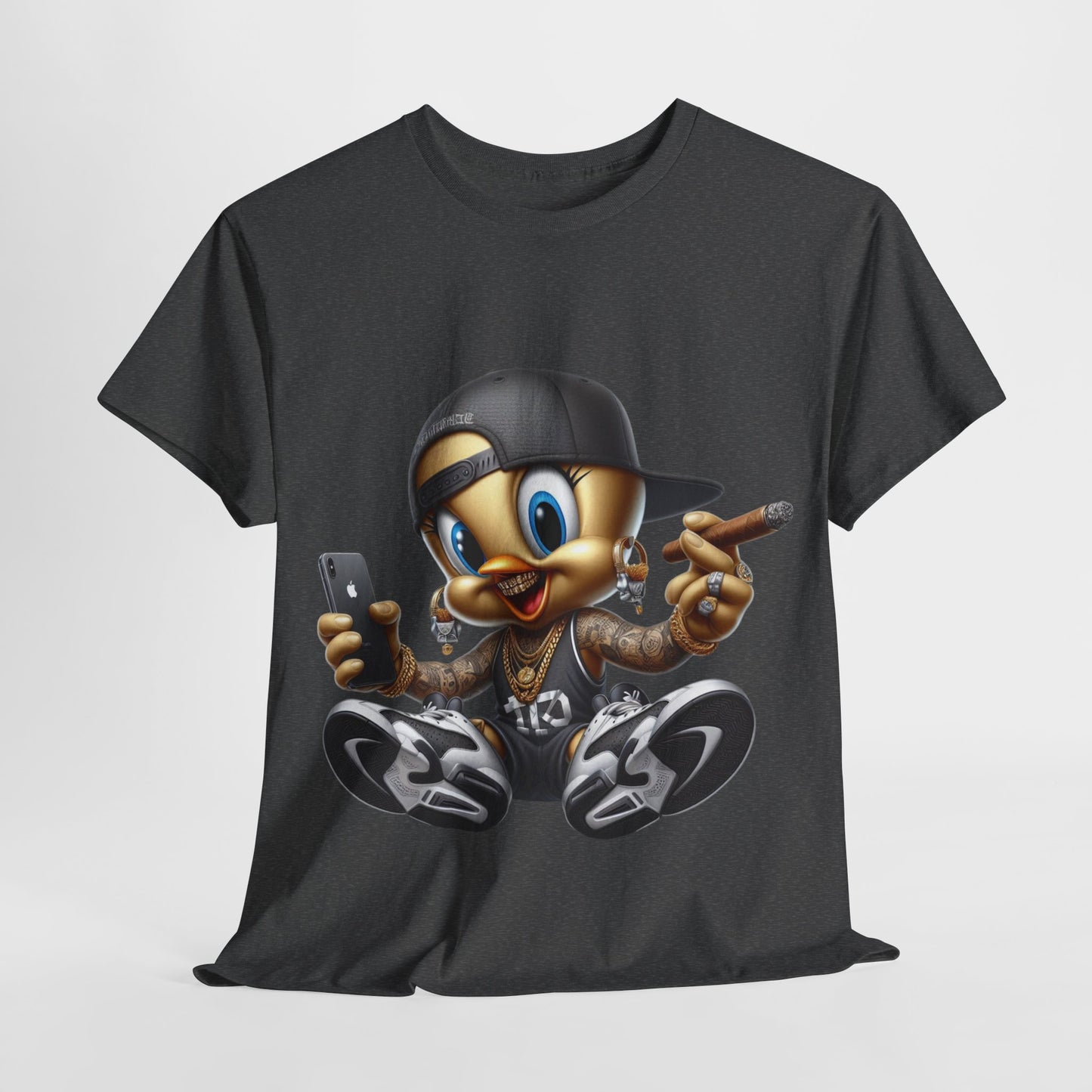 Gangsta Yellow Bird #1 Unisex Heavy Cotton Tee