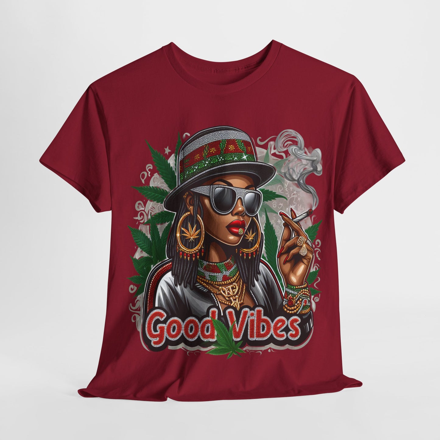 420 Good Vibes Woman #1 Unisex Heavy Cotton Tee - 312tshirts 2