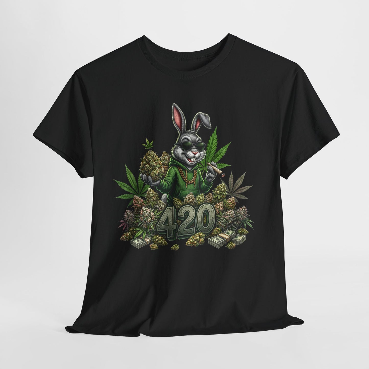 420 Cool Bunny #1 Unisex Heavy Cotton Tee - 312tshirts 2