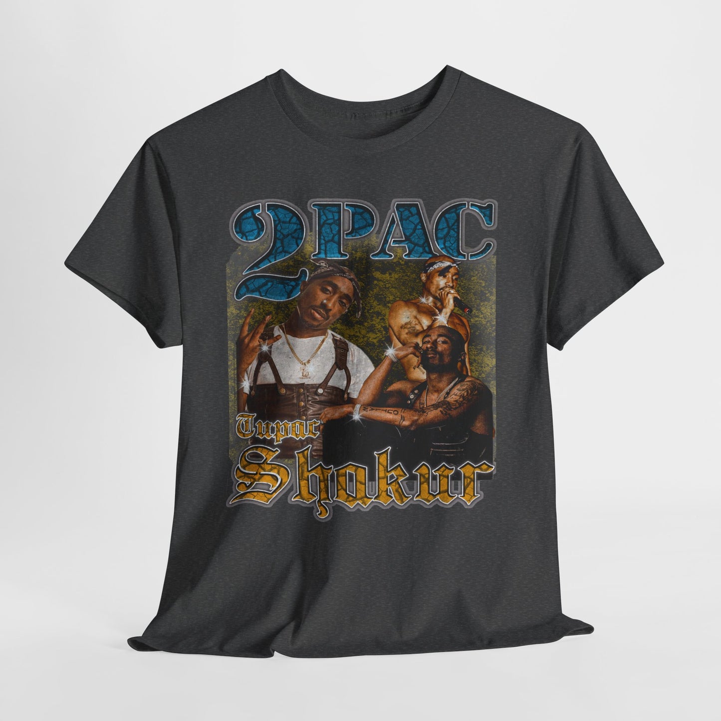 Pac 2 Hip-Hop Unisex Heavy Cotton Tee - 312tshirts 2