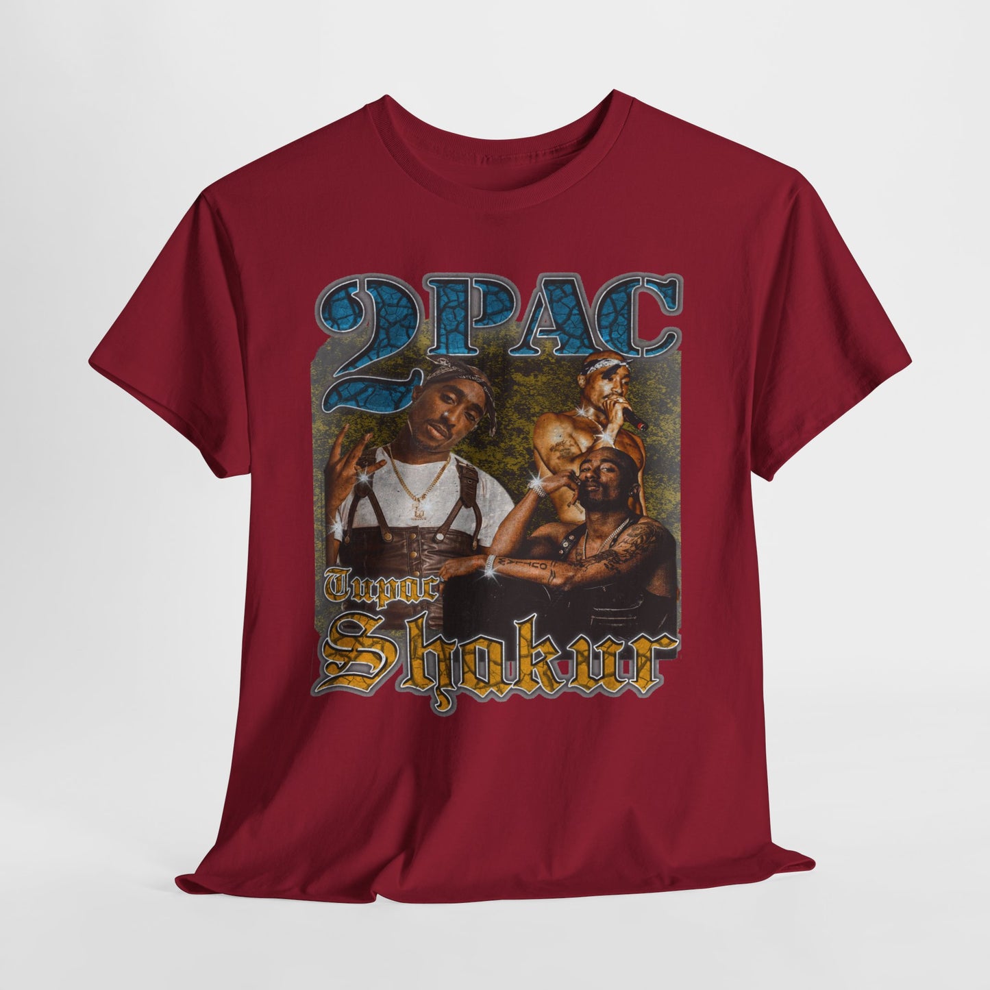 Pac 2 Hip-Hop Unisex Heavy Cotton Tee - 312tshirts 2