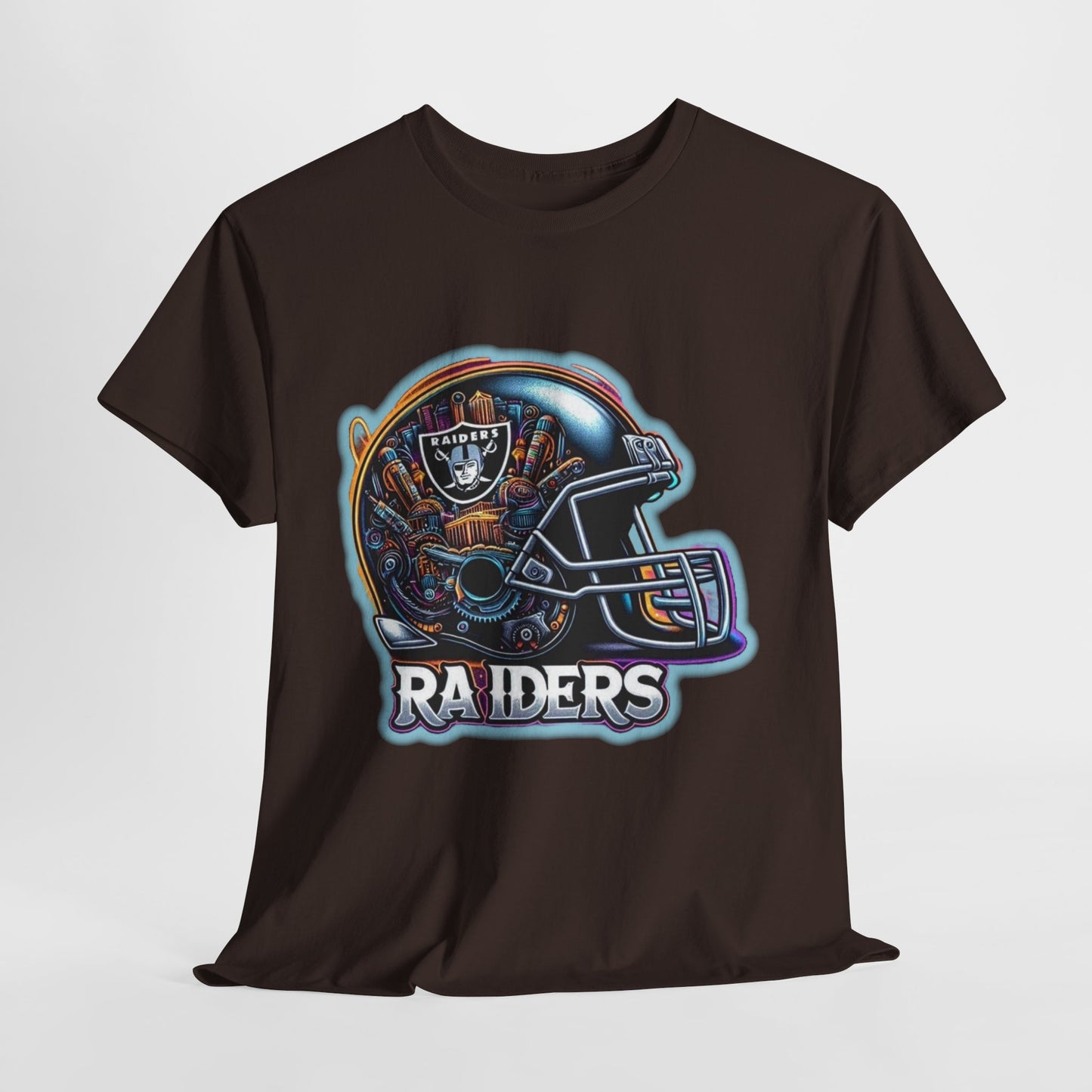 Sports Raiders Football Helmet #2 Unisex Heavy Cotton Tee