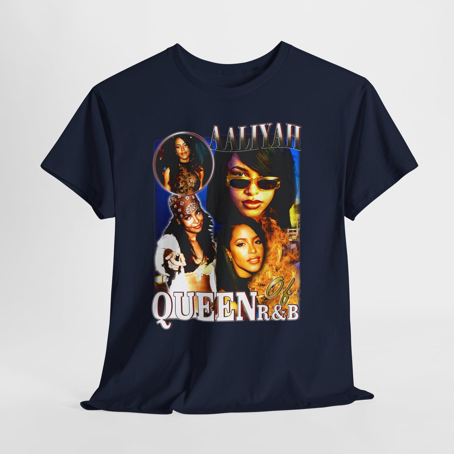 Aaliyah R&B Queen 2 Unisex Heavy Cotton Tee
