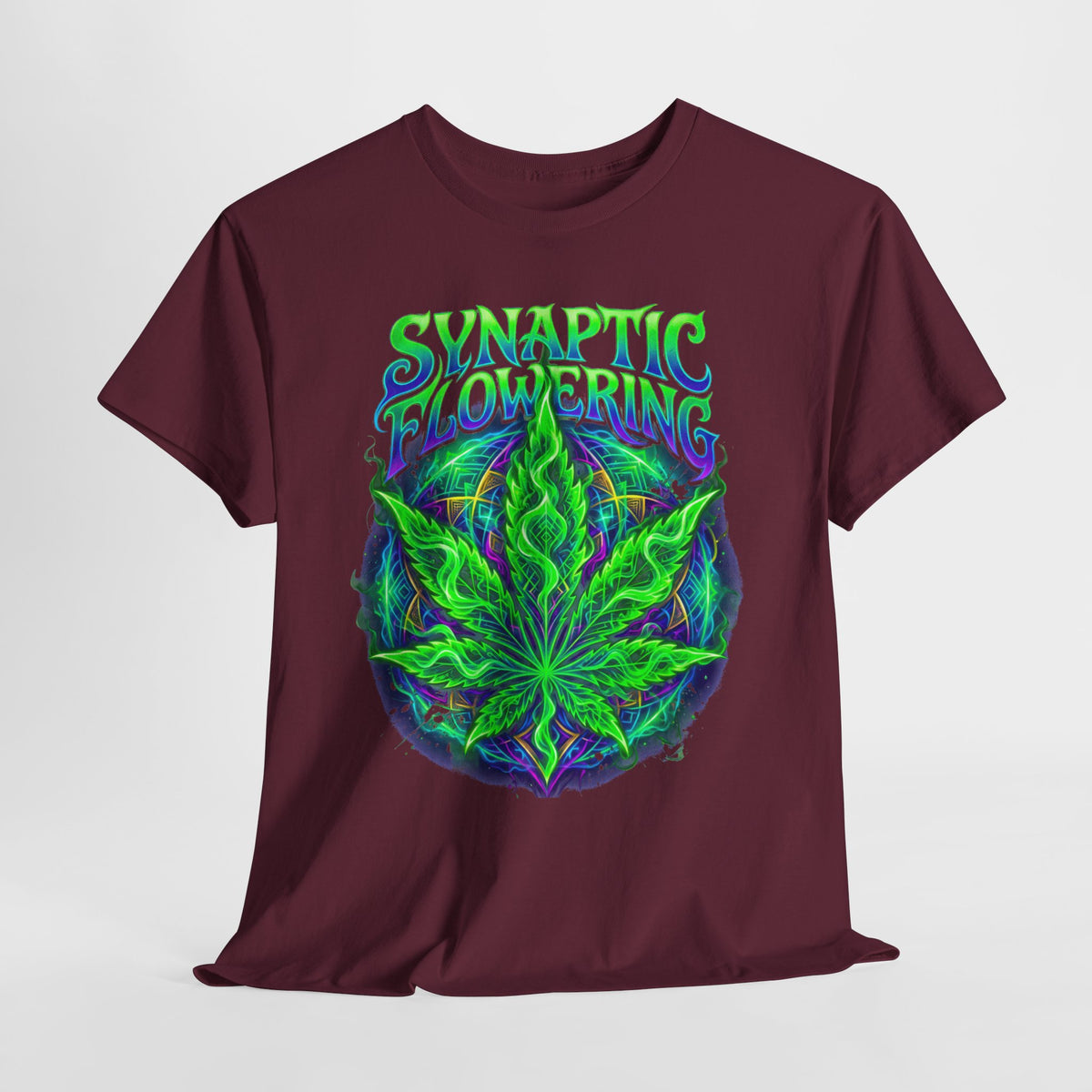 420 Neon Flower #1 Unisex Heavy Cotton Tee
