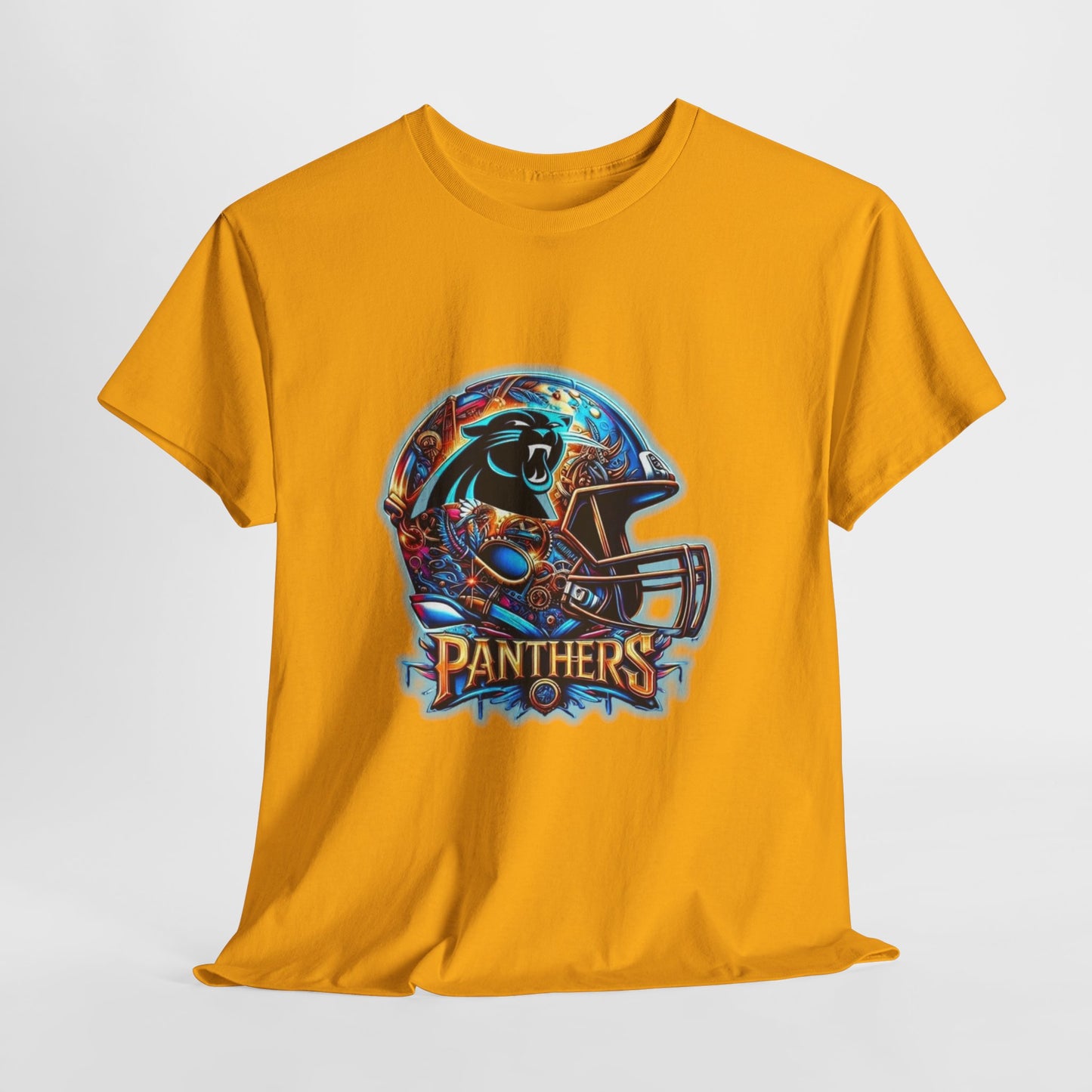 Sports Panthers Football Helmet #2 Unisex Heavy Cotton Tee