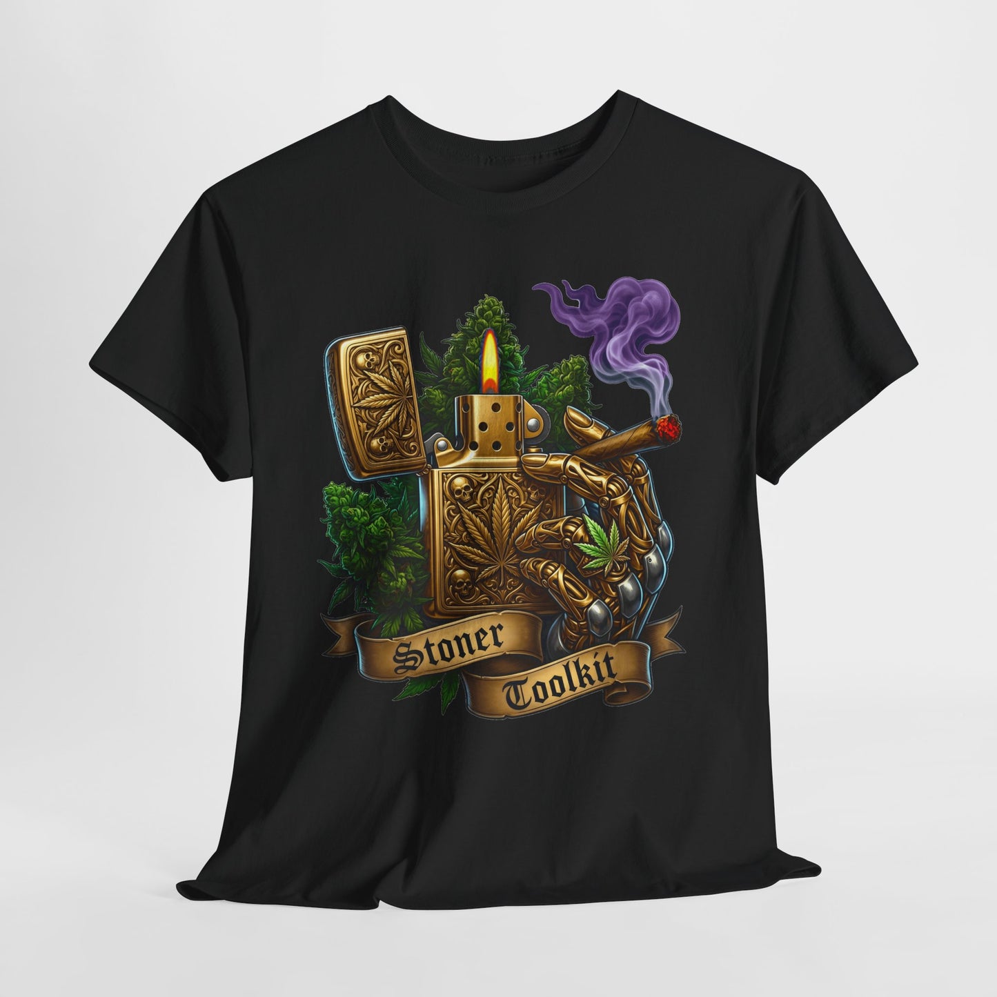 420 Vintage Lighter #1 Unisex Heavy Cotton Tee - 312tshirts 2