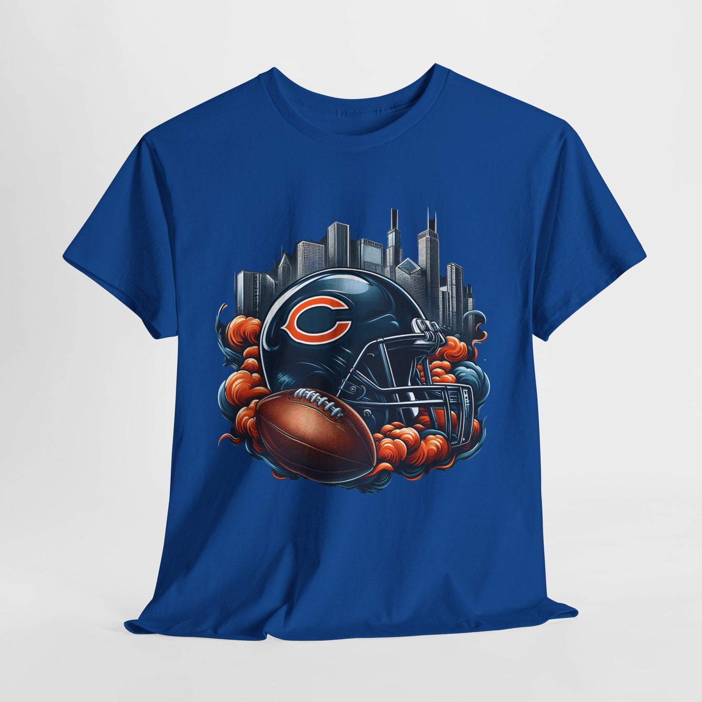 Sports Bears Football Helmet #1 Unisex Heavy Cotton Tee
