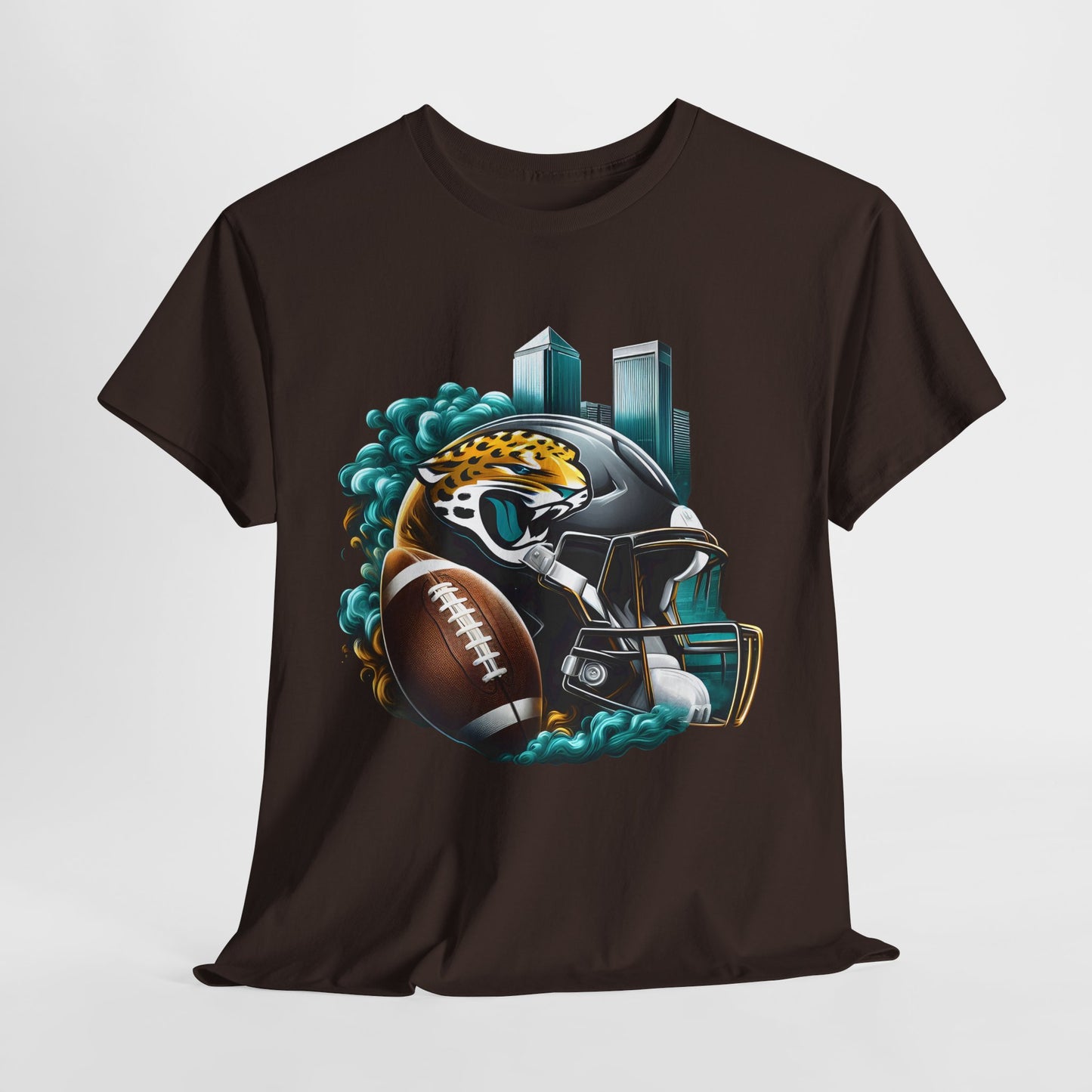 Sports Jaguars Football Helmet #1 Unisex Heavy Cotton Tee