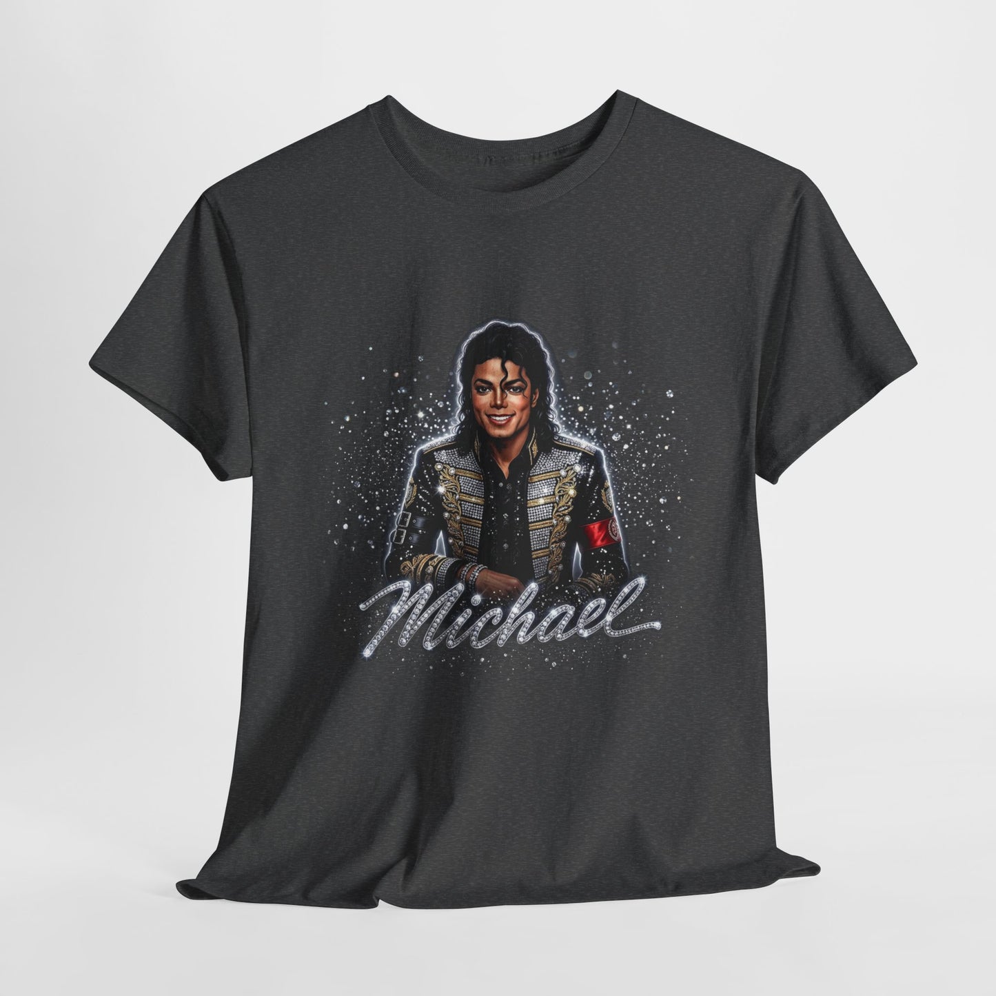 Michael Portrait T‑Shirt — Retro Sparkle Pop Star Tee - 312tshirts 2