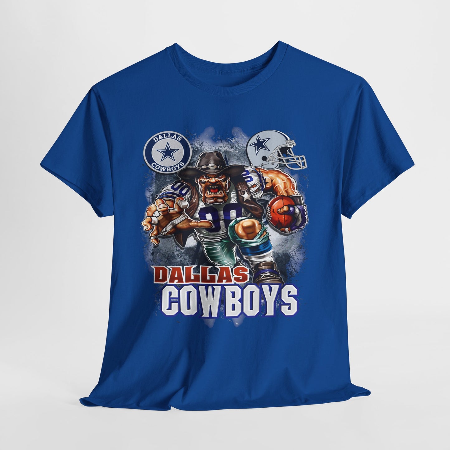 Sports Mascot Dallas Cowboys Unisex Heavy Cotton Tee