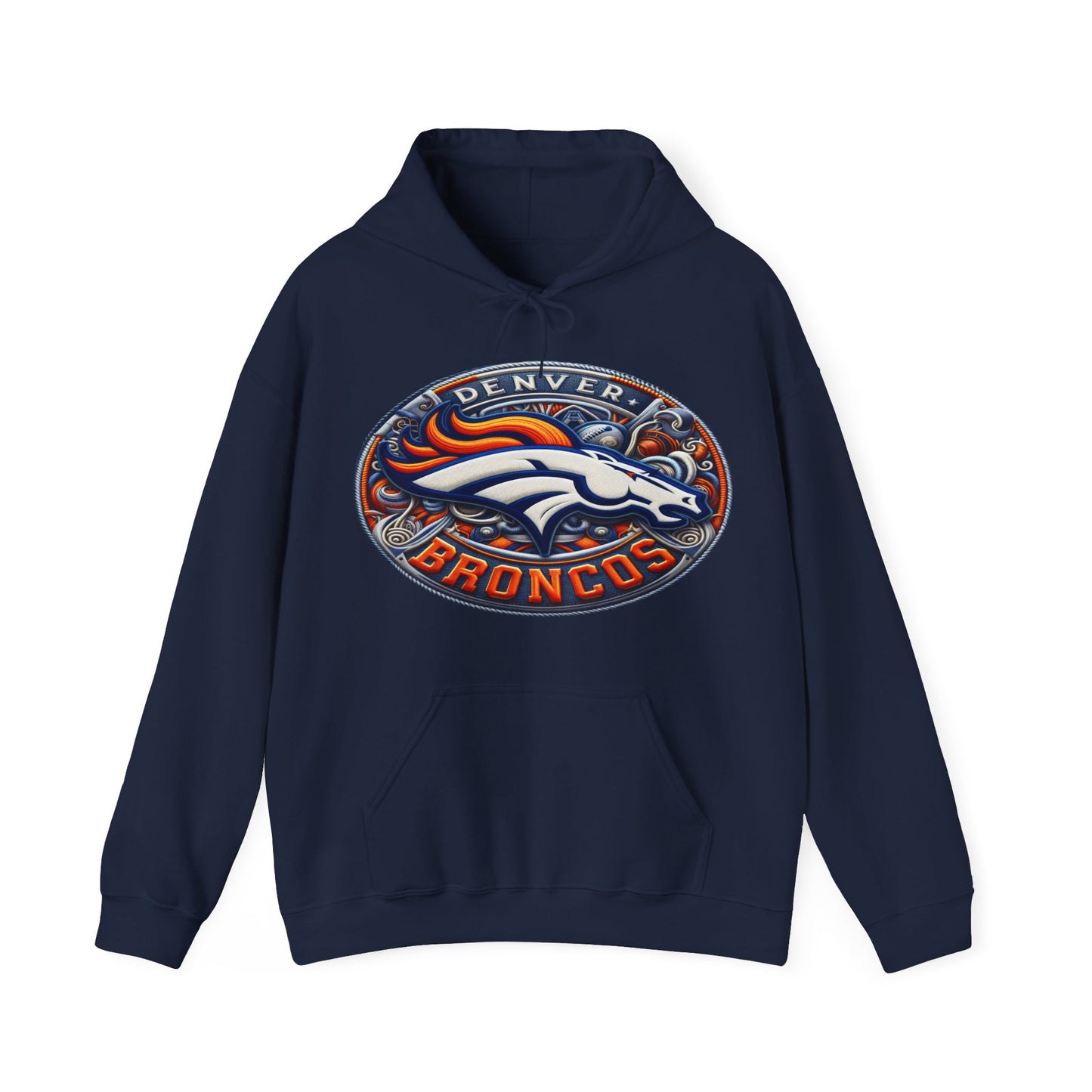 Sports Broncos Football Logo #1 Unisex Heavy Sweatshirt Hoodie