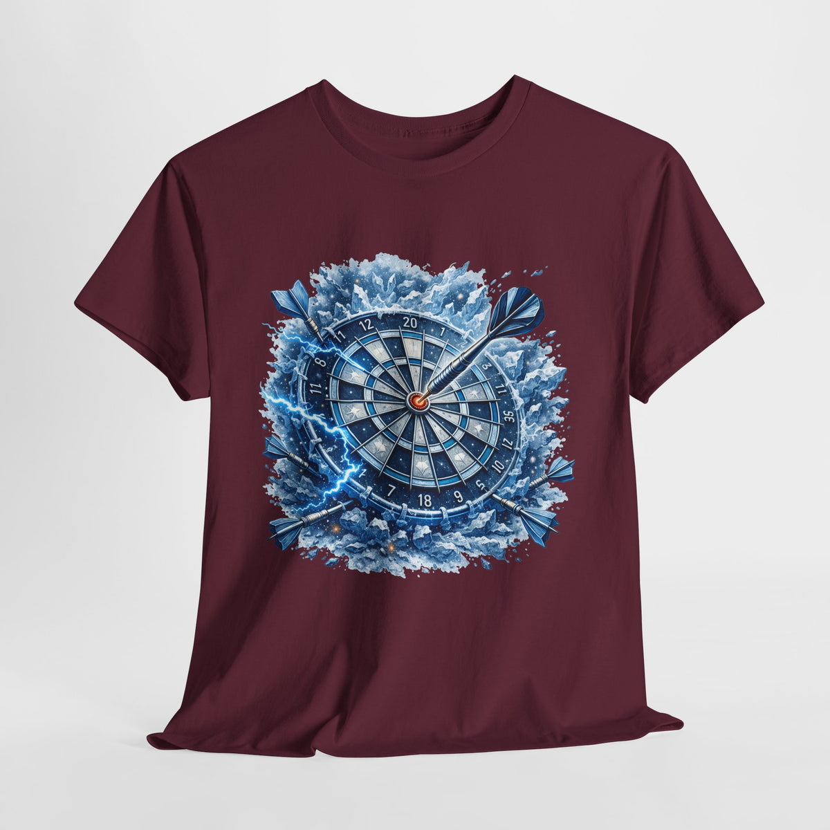 Dartboard Splash T‑Shirt — Bullseye Dart Game Graphic Tee - 312tshirts 2