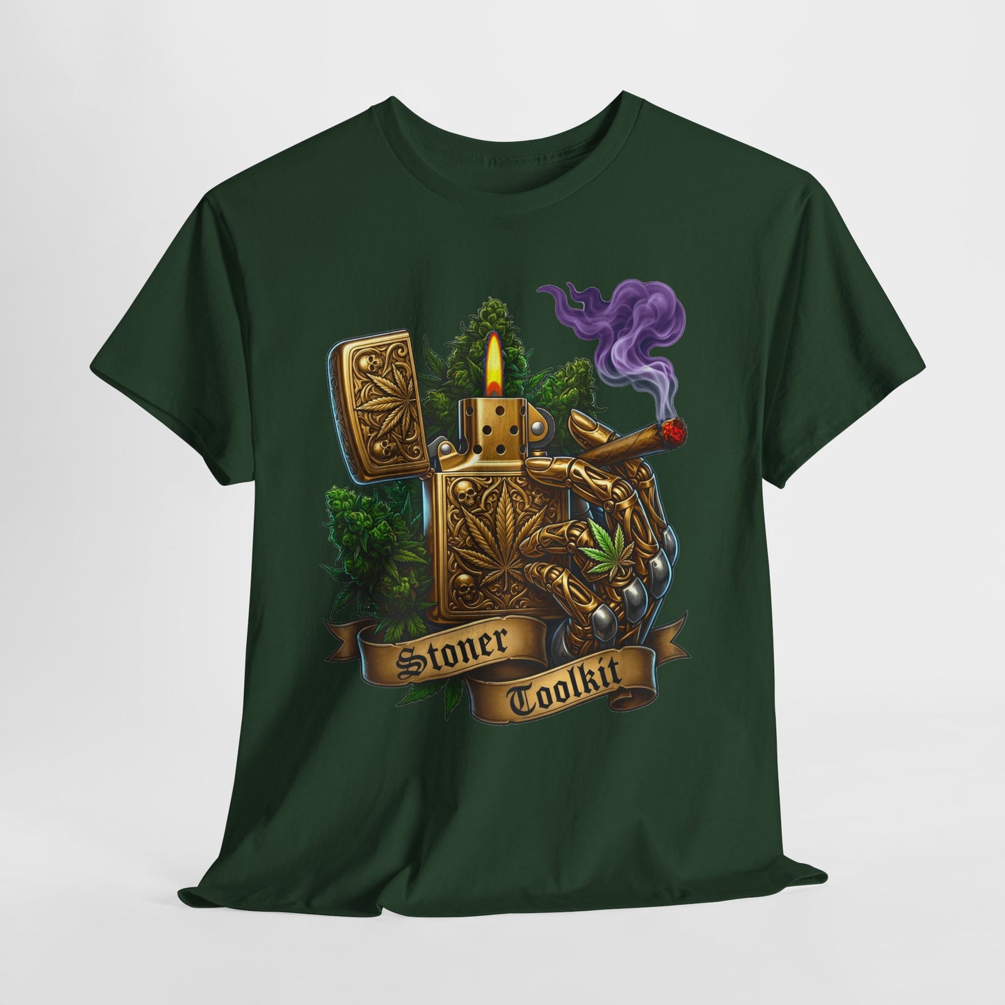 420 Vintage Lighter #1 Unisex Heavy Cotton Tee - 312tshirts 2