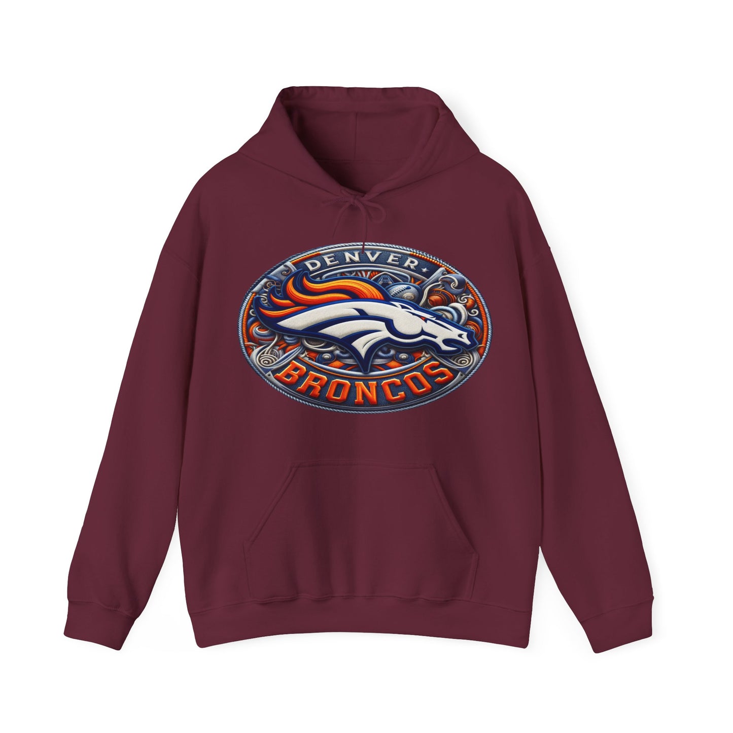 Sports Broncos Football Logo #1 Unisex Heavy Sweatshirt Hoodie